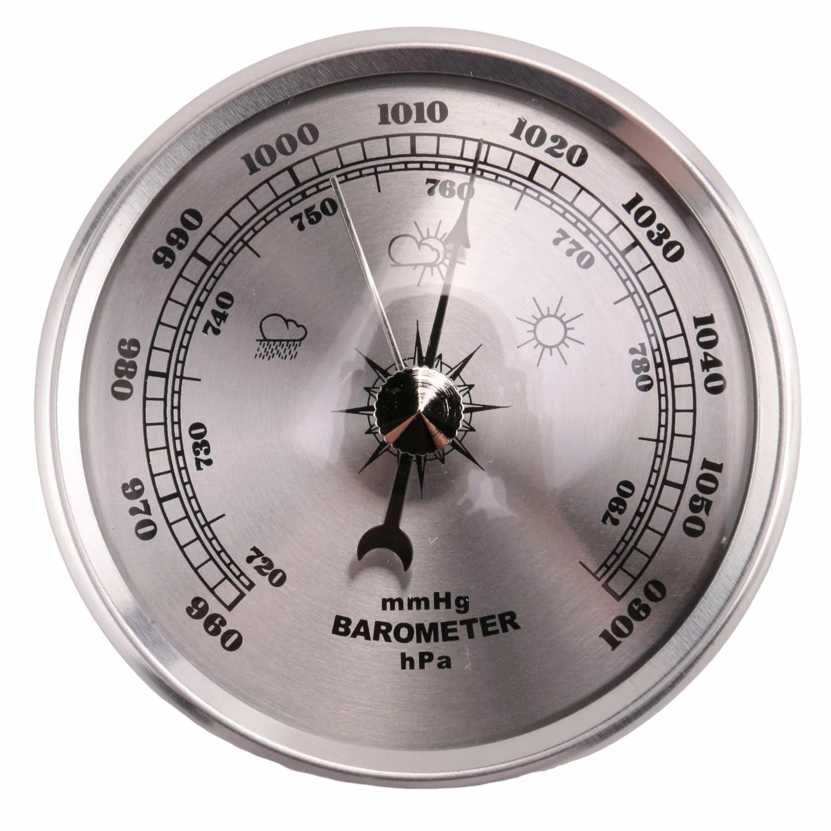 Per Casa Manometro Meteo Stazione Metallo Parete Barometro Atmosfera Multifunzione Termometro Igrometro Portatile