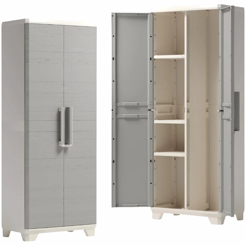 Armadietto per esterno 2 ante PVC 173x68x39 cm