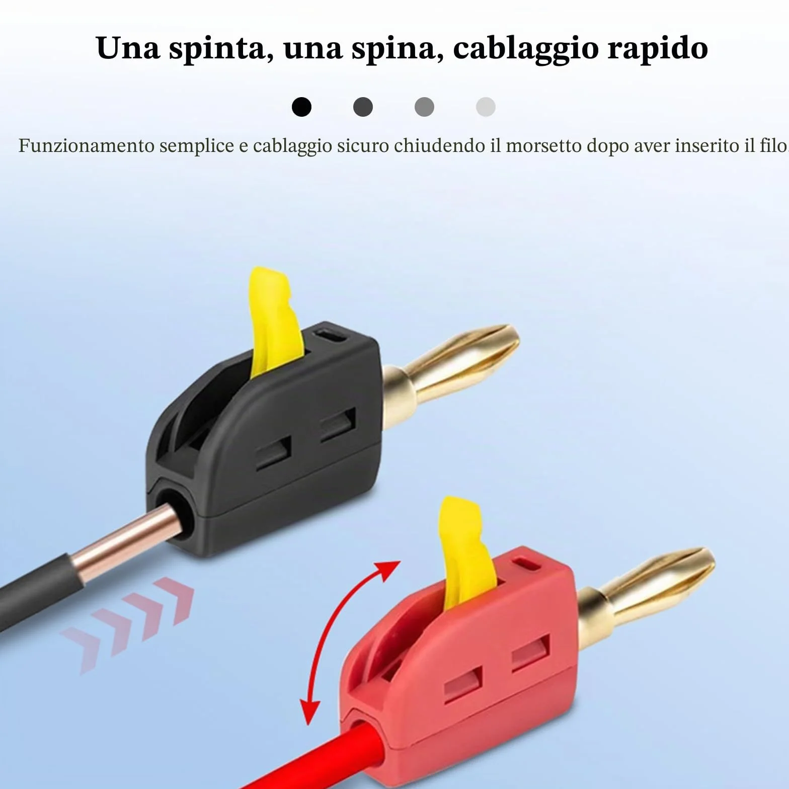 Connettore a banana 4 mm 32 A 10 pezzi spina a banana convertitore per cavi