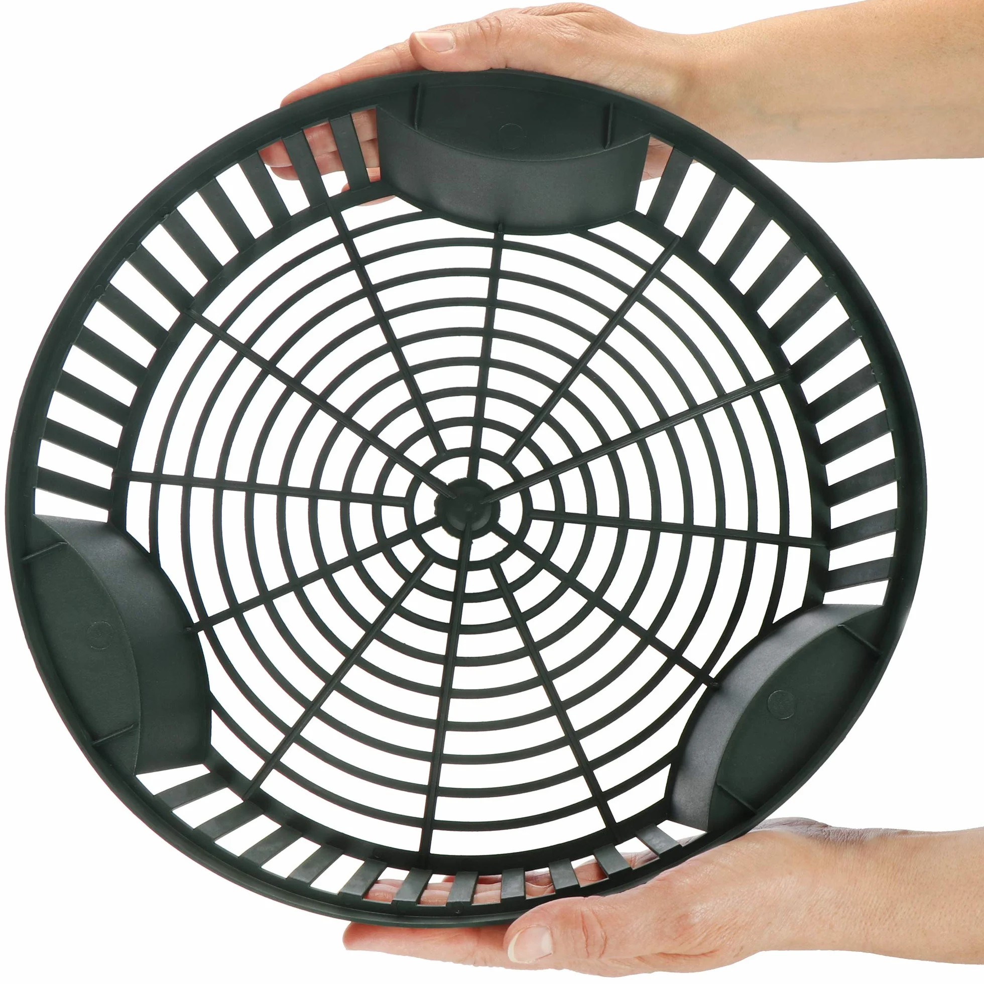 com-four® 6 cesti per piante per bulbi di fiori, vaso per fioriera di propagazione per piantare e conservare piante a bulbo, grande cesto per cipolle verdi (06x ciotola per fioriera verde - 31,5 cm)