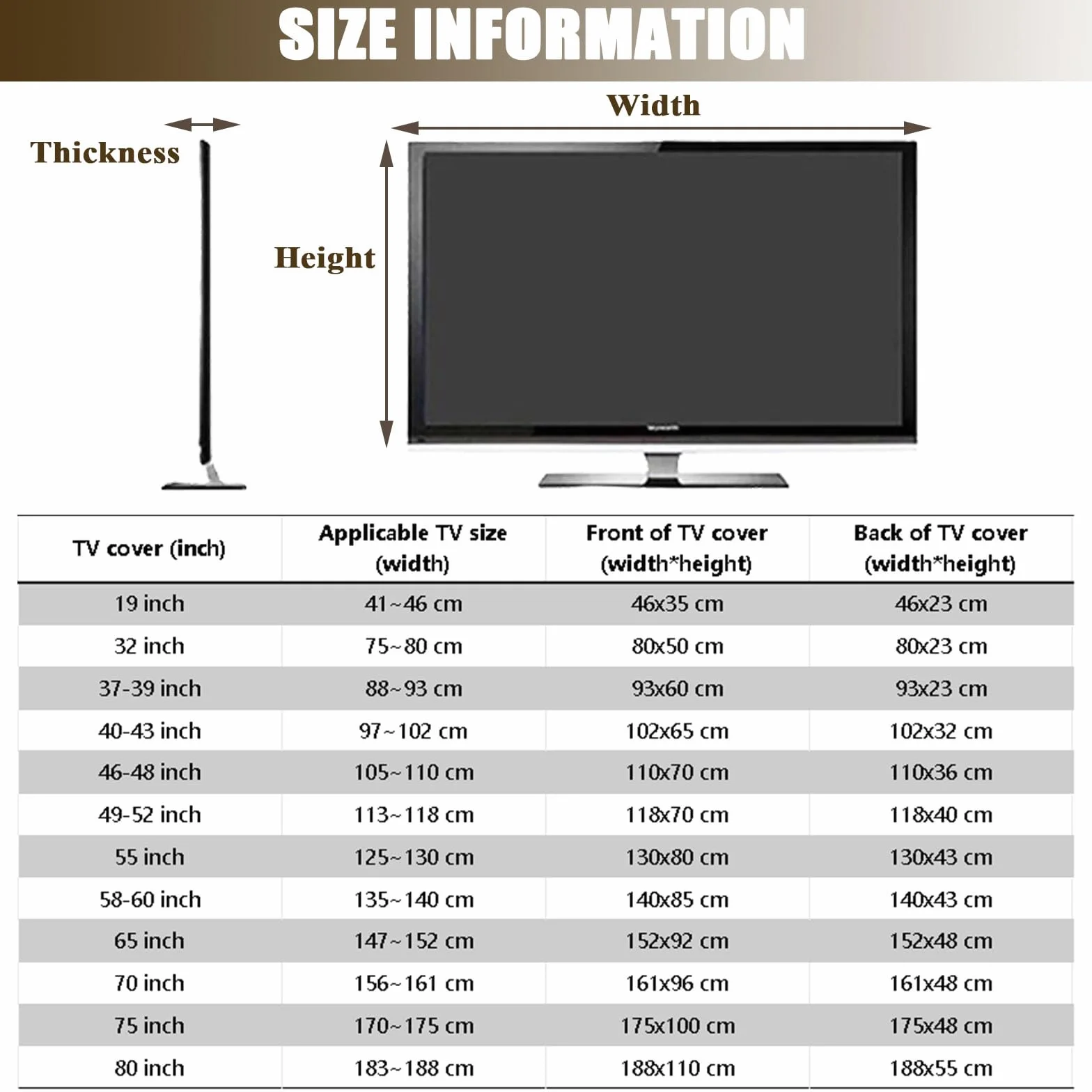 Hixingo Copertura Antipolvere per TV Motivo Delfino 3D Copri Televisore Elastica Universale 49-52inch