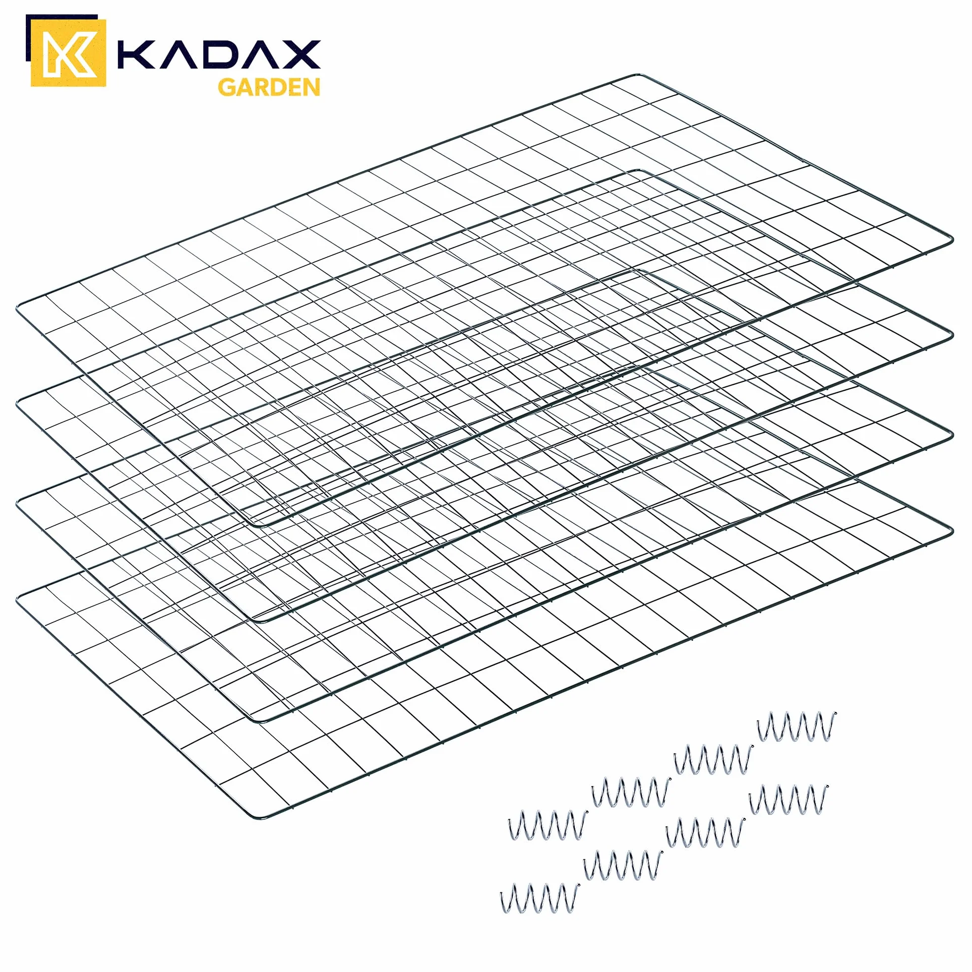 KADAX Compostiera in Metallo 450 Litri 70x70x90 cm, Contenitore per Compost da Giardino