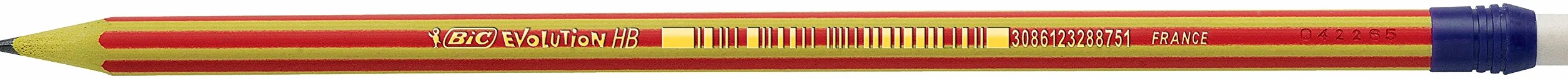 BIC Evolution Stripes 12 matite HB media senza legno infrangibile