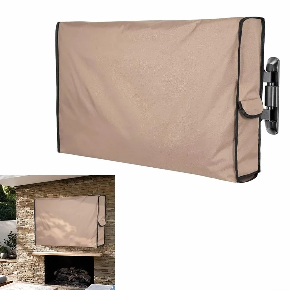 Impermeabile Copertura per TV da esterno 210D 127 x 12,7 x 76,2 cm con tasca per telecomando