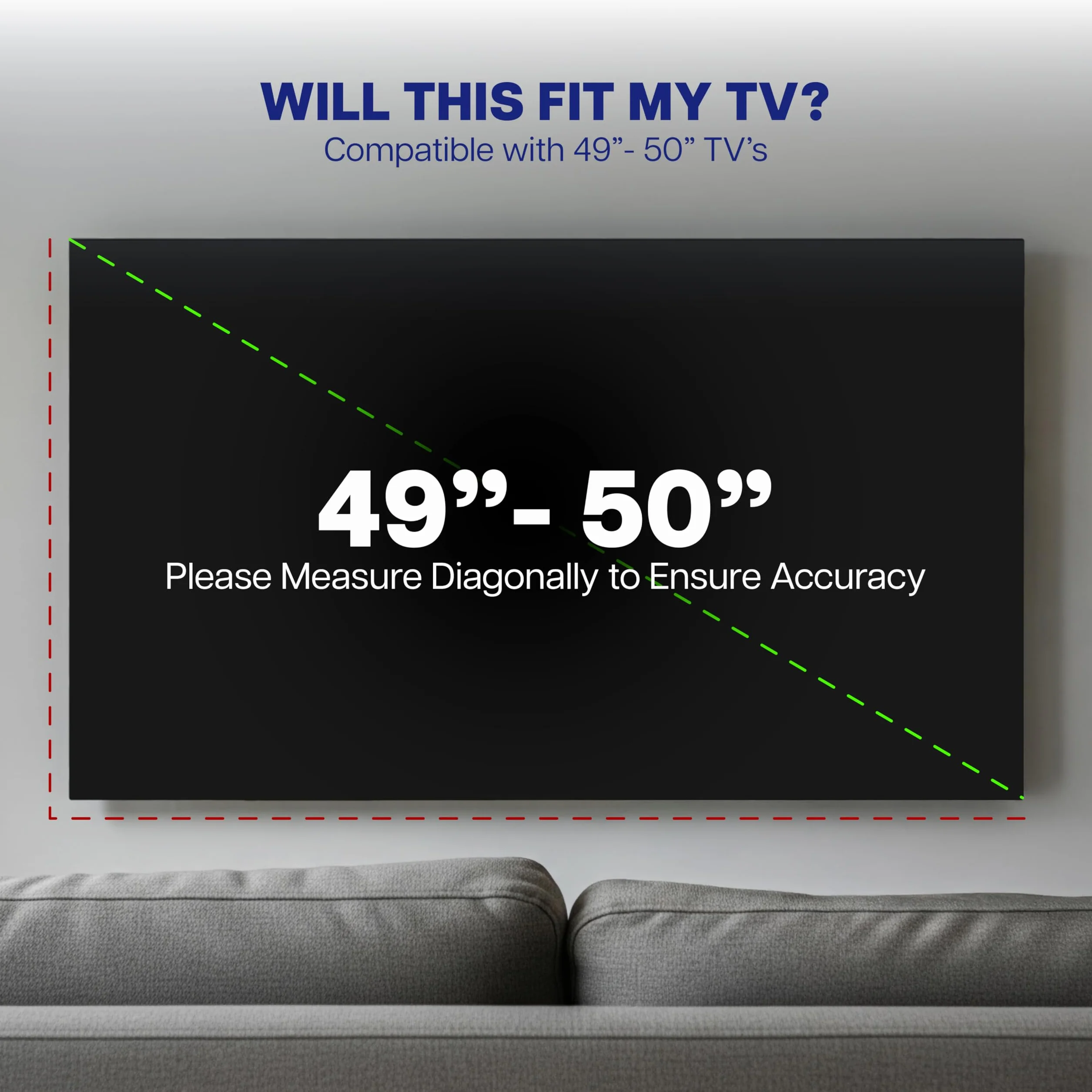 VIVO Cover-TV050B Protezione TV 50-52" Schermo Piatto Esterno Impermeabile