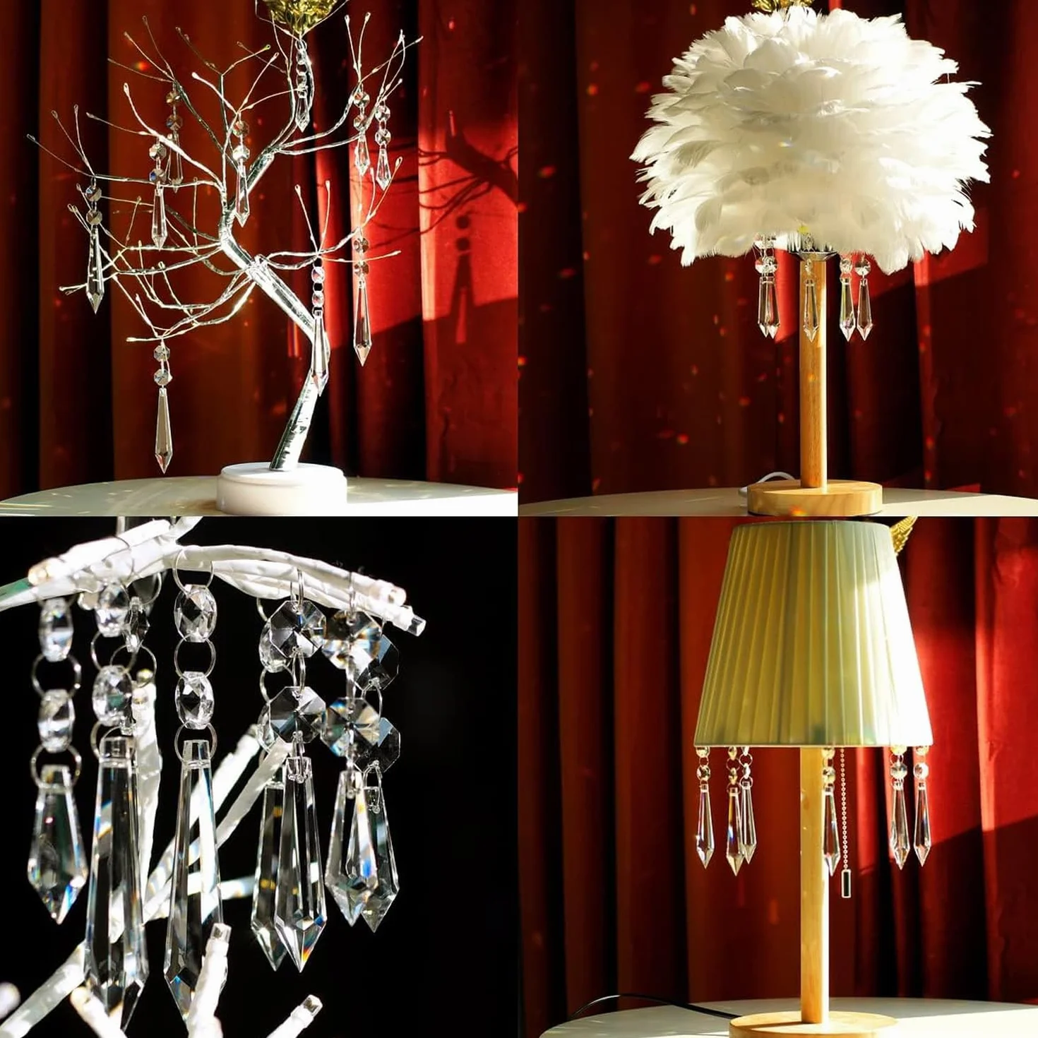 MEISO 20 Set 38mm Cristalli di Ricambio per Lampadari, Pendenti Trasparenti, Ciondolo in Cristallo Prisma di Ghiacciolo per Giardino, Decorazione di Nozze, Fai da Te