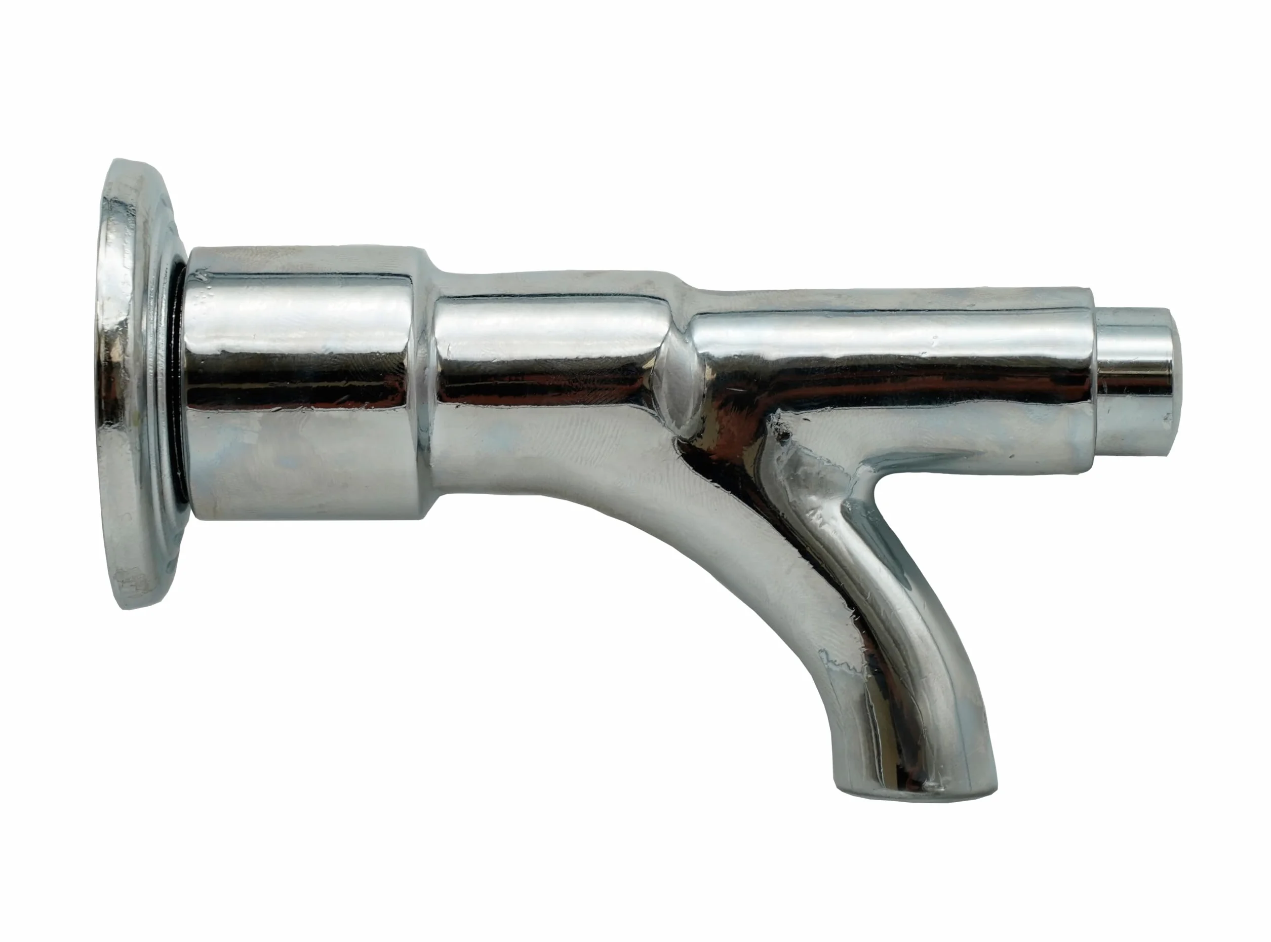 L'ARTISTICA F.LLI PERINCIOLI | Rubinetto Pulsante per Fontane Attacco 1/2" M Cromato, Rubinetto in Ottone per Fontane a Colonna o Muro, 75x124mm