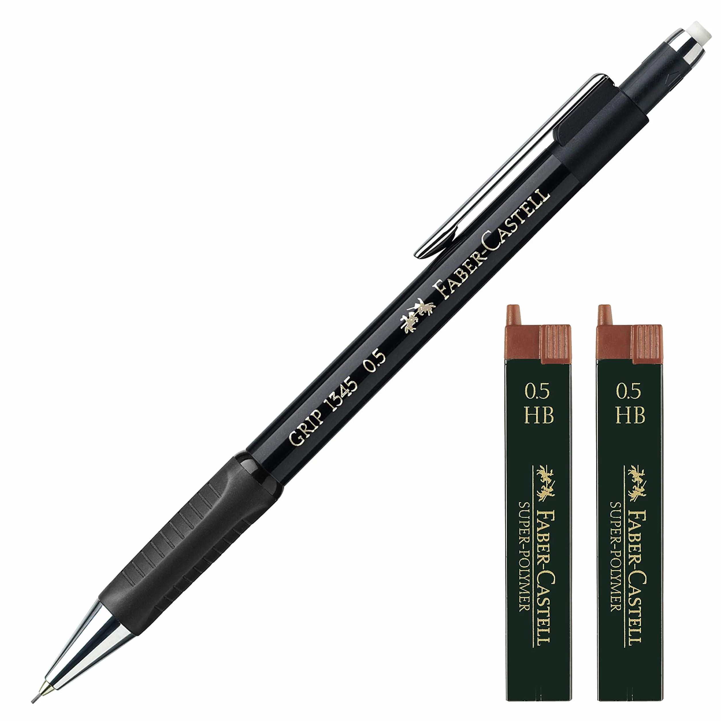 Faber-Castell Grip 1345 99 Portamine 0,5 mm nero 24 ricariche