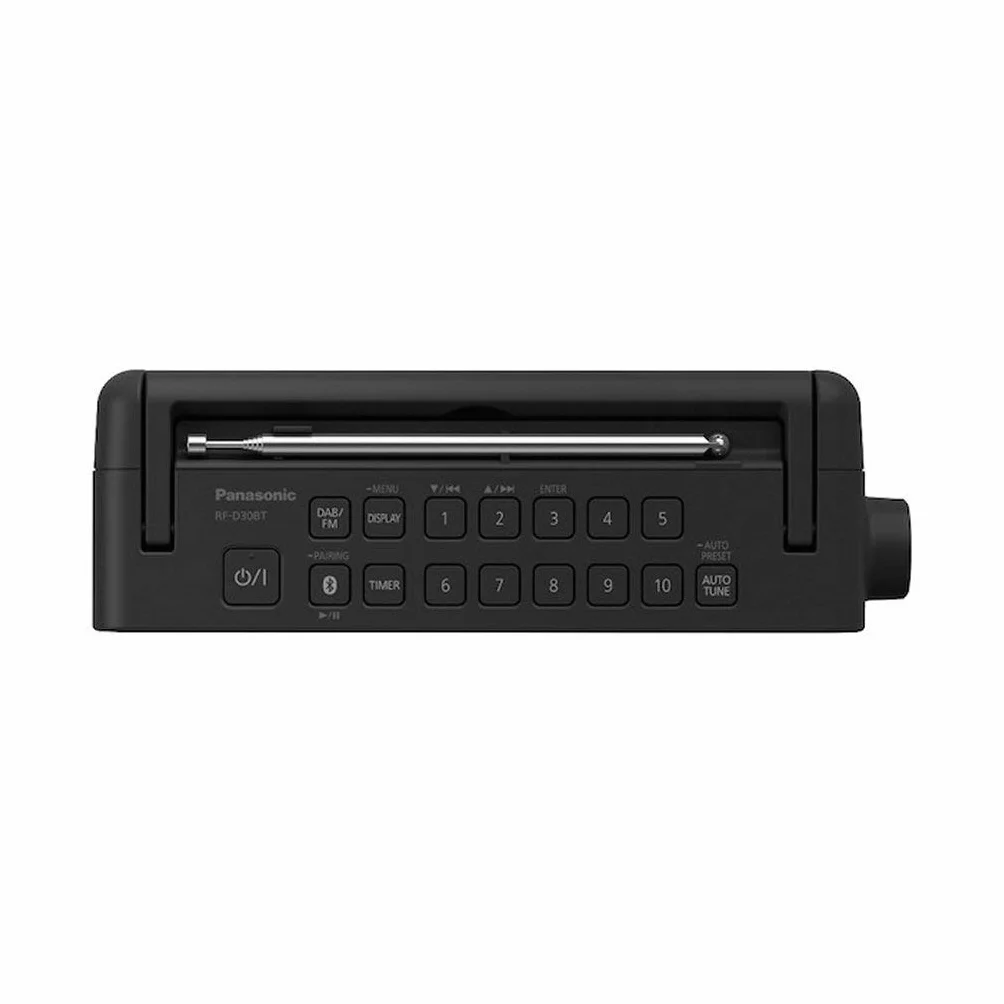 Panasonic RF-D30BTEG-K Radio FM DAB+ Bluetooth IPX4 Timer Cucina Ricarica USB Nero