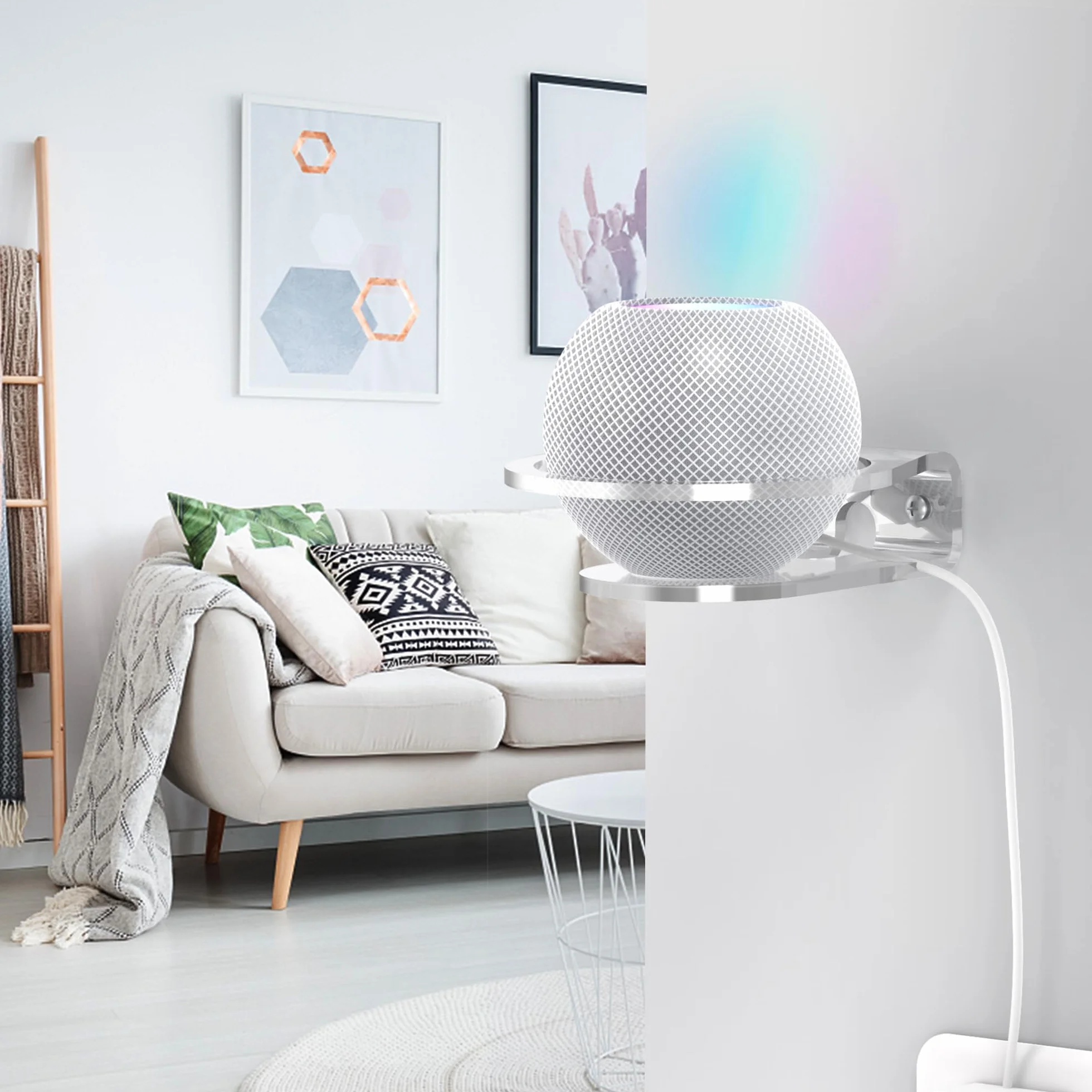 Cozycase Supporto da parete Compatibile con Dot 5/4a & Homepod Mini, mensola in acrilico 1-Pack