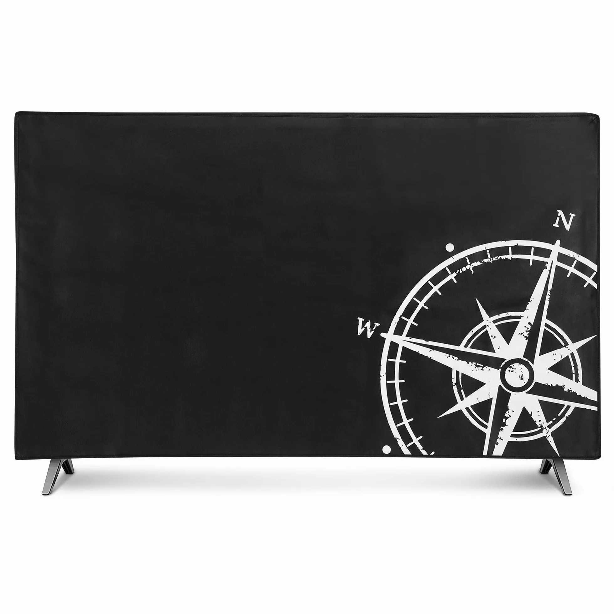 kwmobile Protezione TV 43" Cover Anti-Polvere PC TV Interno Bianco/Nero