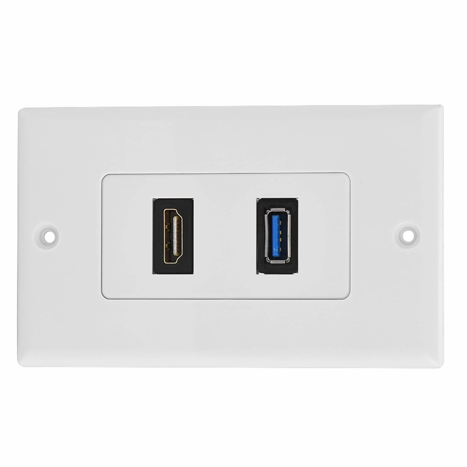 Crabtree HDMI 2.0 USB 3.0 Ethernet Wall Plate Multimedia Panel