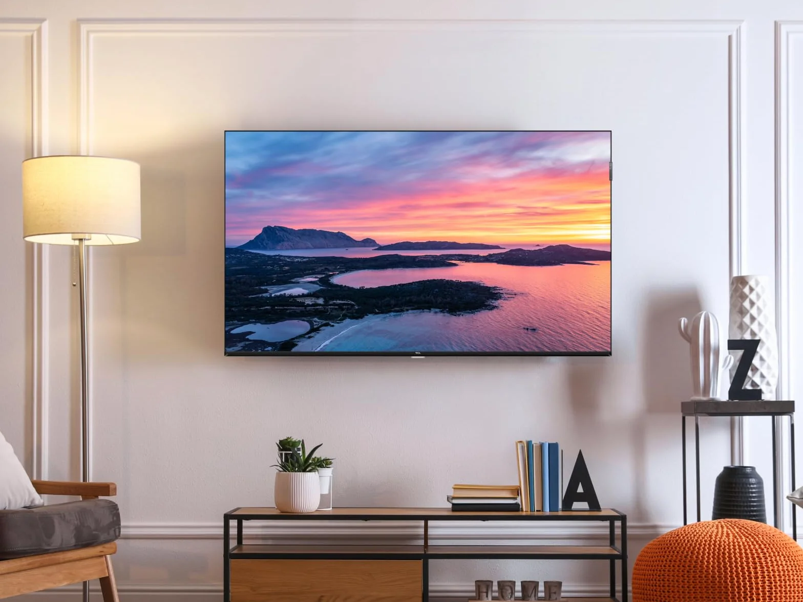 TCL 32V4C 32" HD Smart QLED Direct LED Android TV HDR Google Cast Google Home Design Delgado