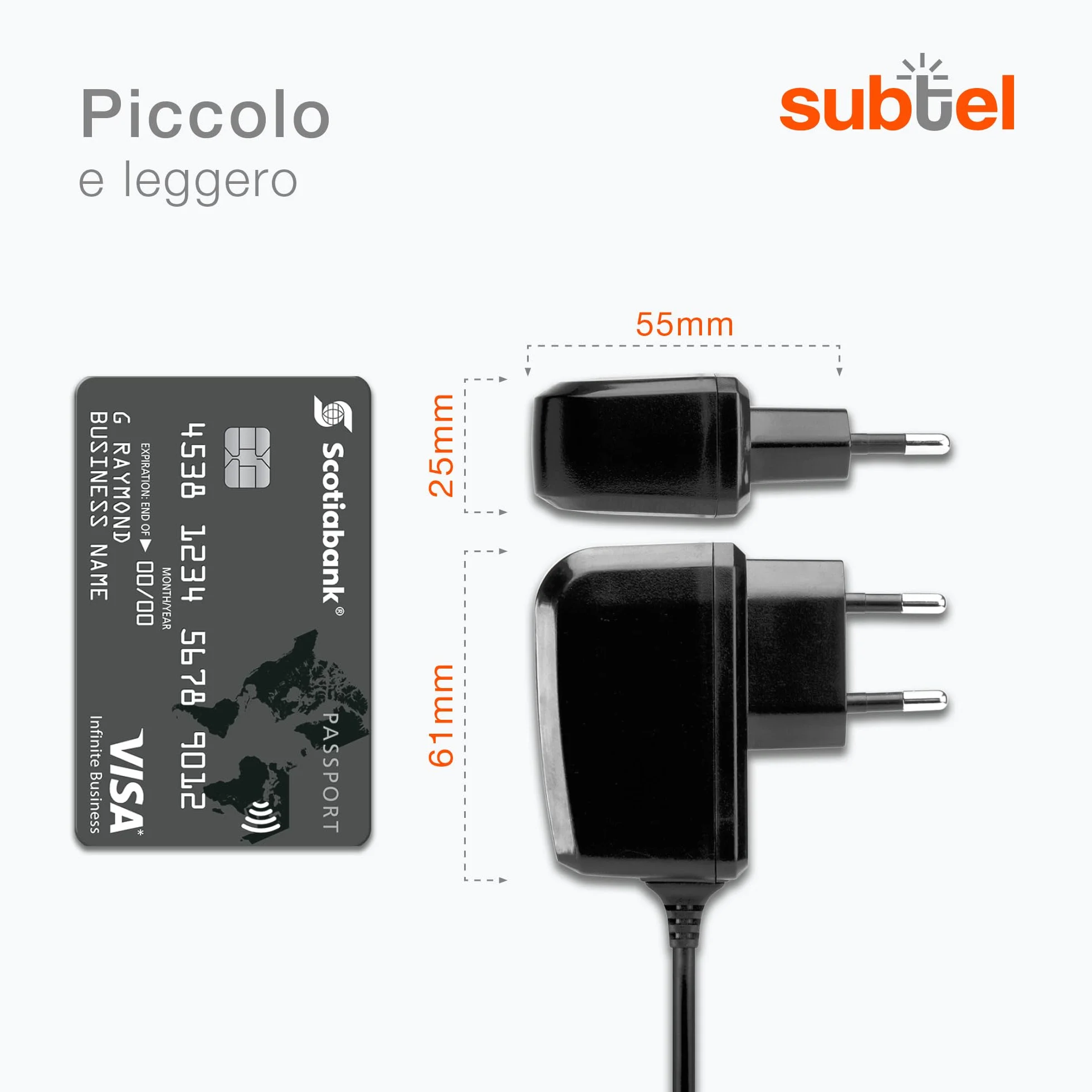Caricatore Micro USB 1A 1000mA per Navigatore GPS