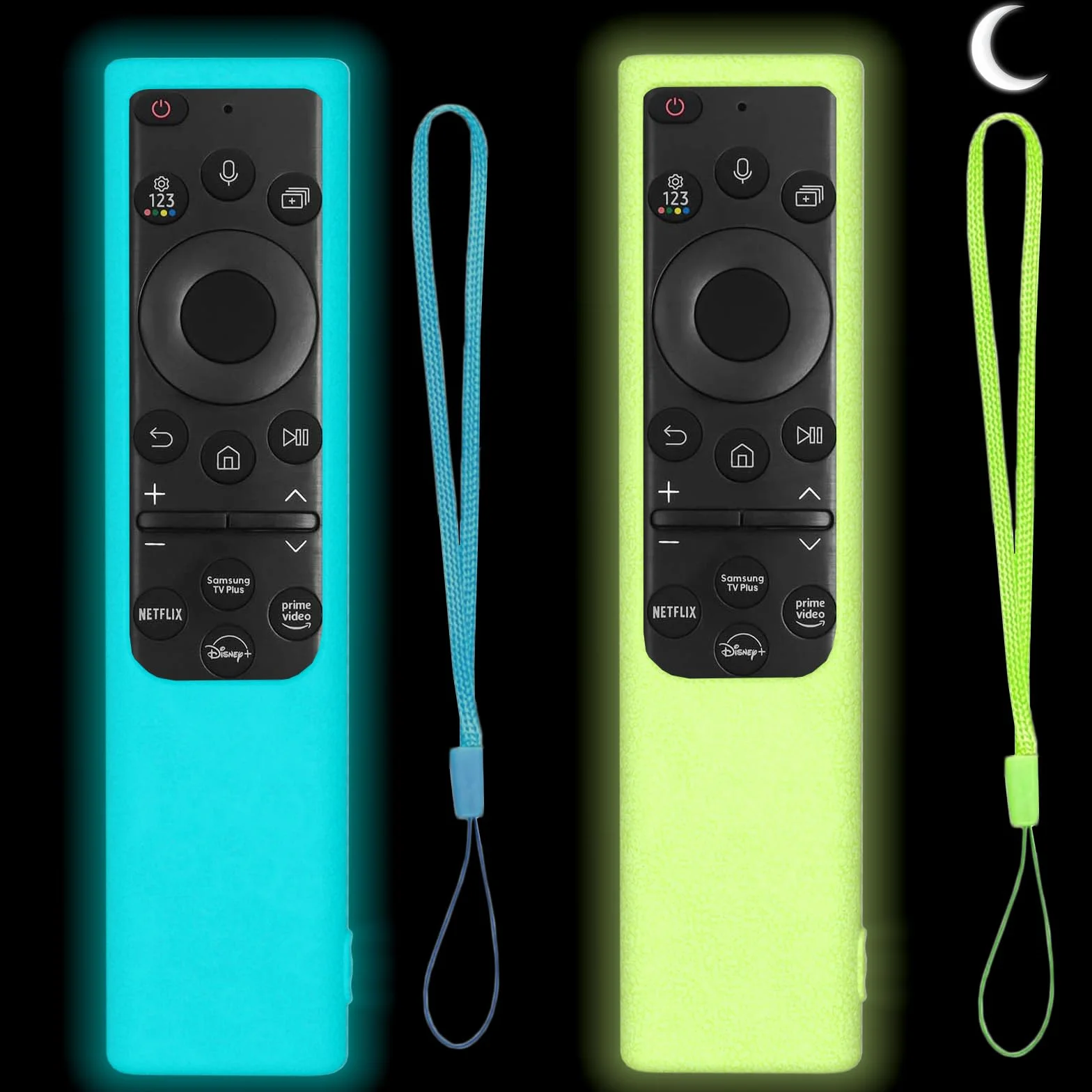 Custodie Protettive in Silicone per Telecomando Samsung BN59-01385B TM2281 Antiscivolo Antiurto Blu Verde