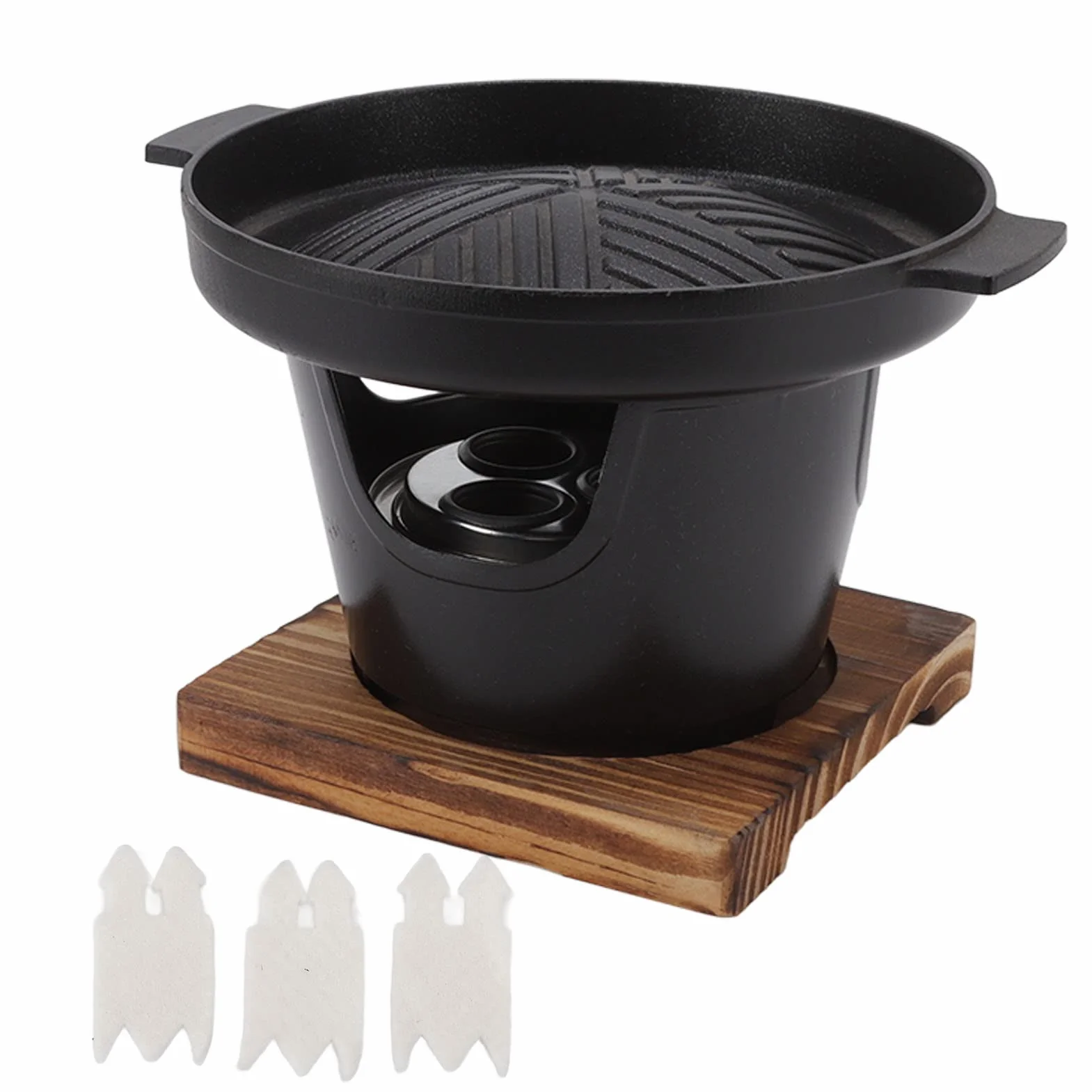 Mini Barbecue da Tavolo Portatile, Senza Fumo, Pentola per Famiglia Coreana, Superfici di Cottura Antiaderenti, per Esterni, Campeggio
