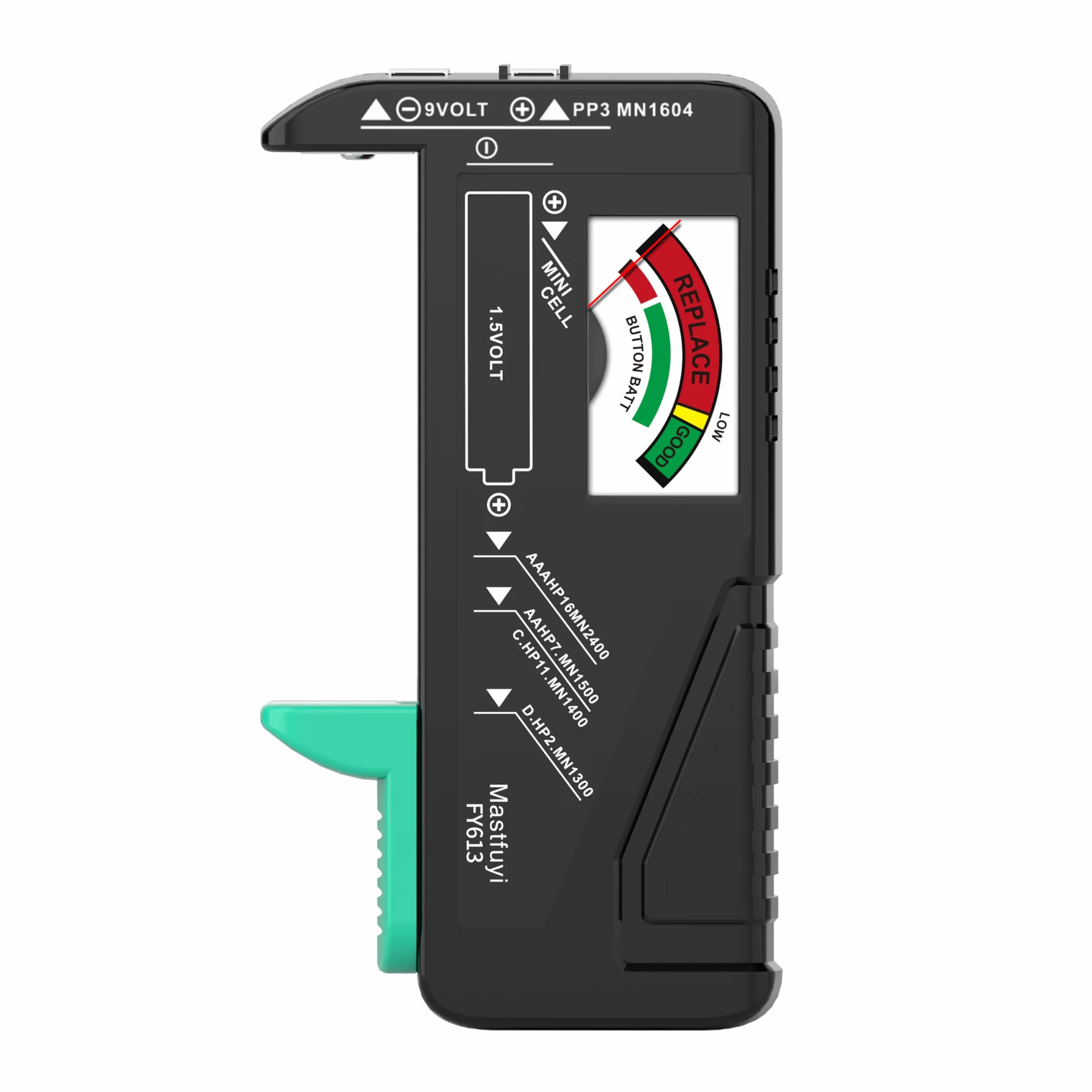 Tester Universale di Batteria 9V 1.5V AAA AA C D per Bottone