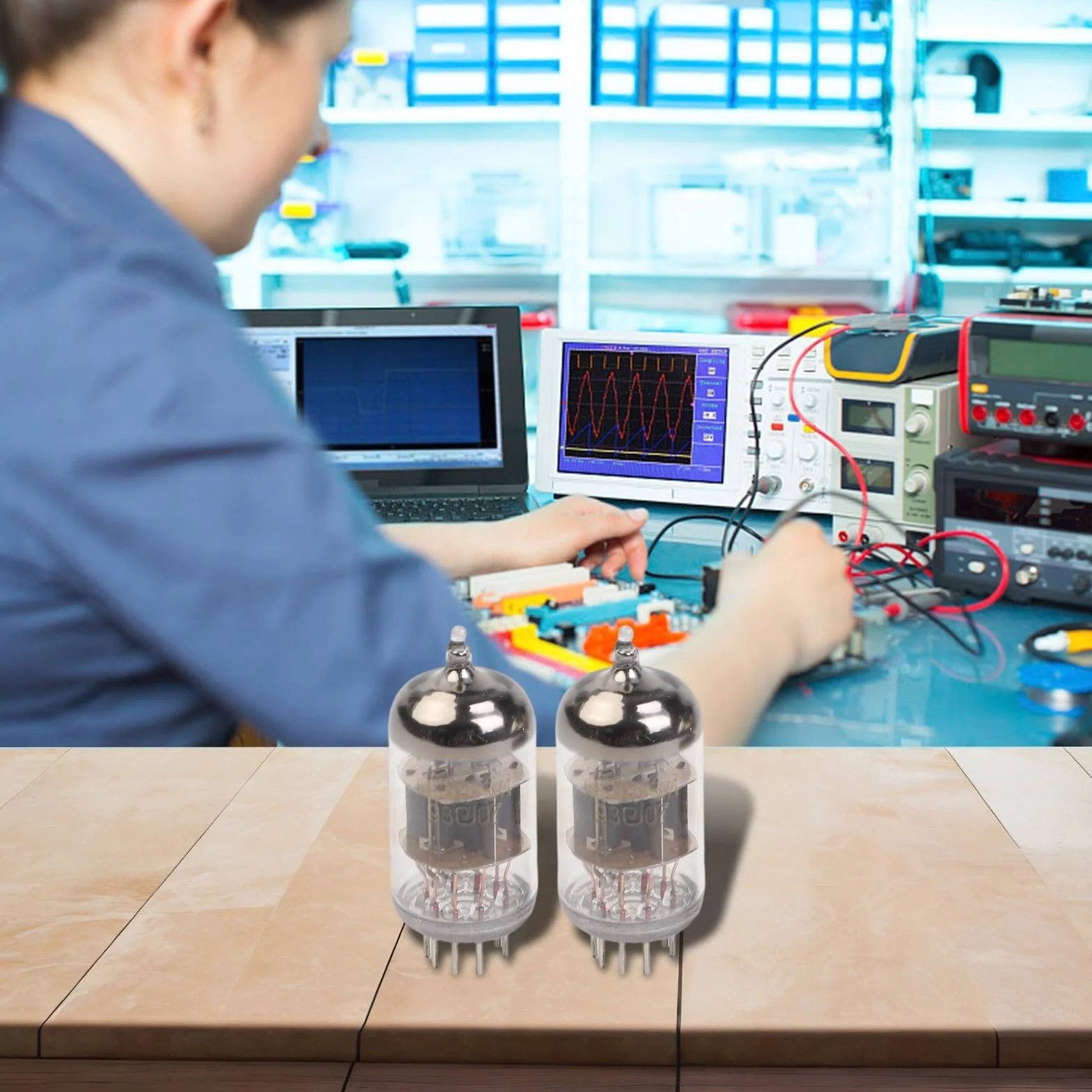 Preamplificatore per tubi a vuoto 6H1n-EB 2 pezzi sostituzione valvola 6N1 ECC85 6AQ8