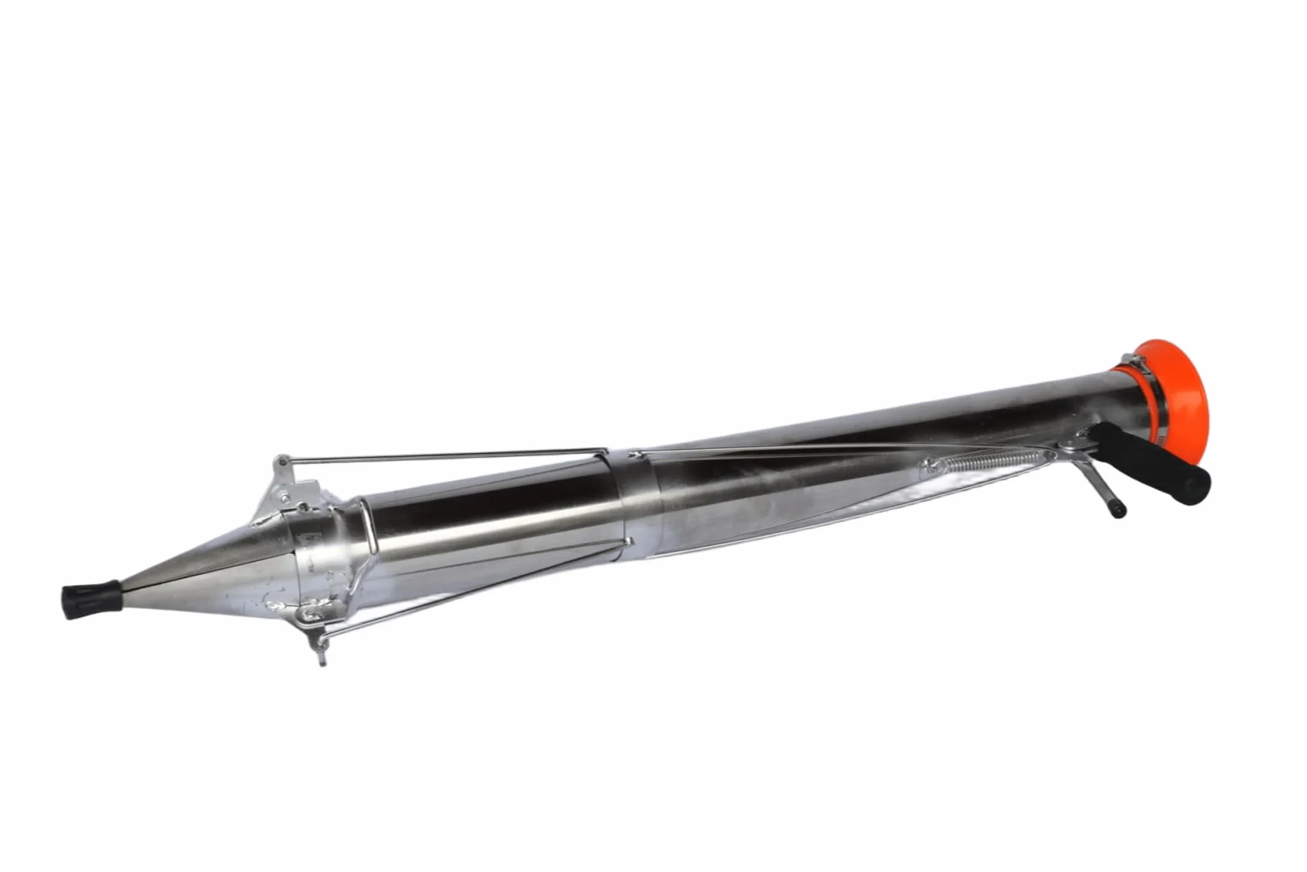 PIANTATORE VELOCE Professionale Inox cou una Leva – Trapiantatore Manuale a Rilascio Automatico per Orto, Piantine e Bulbi – Acciaio Inox