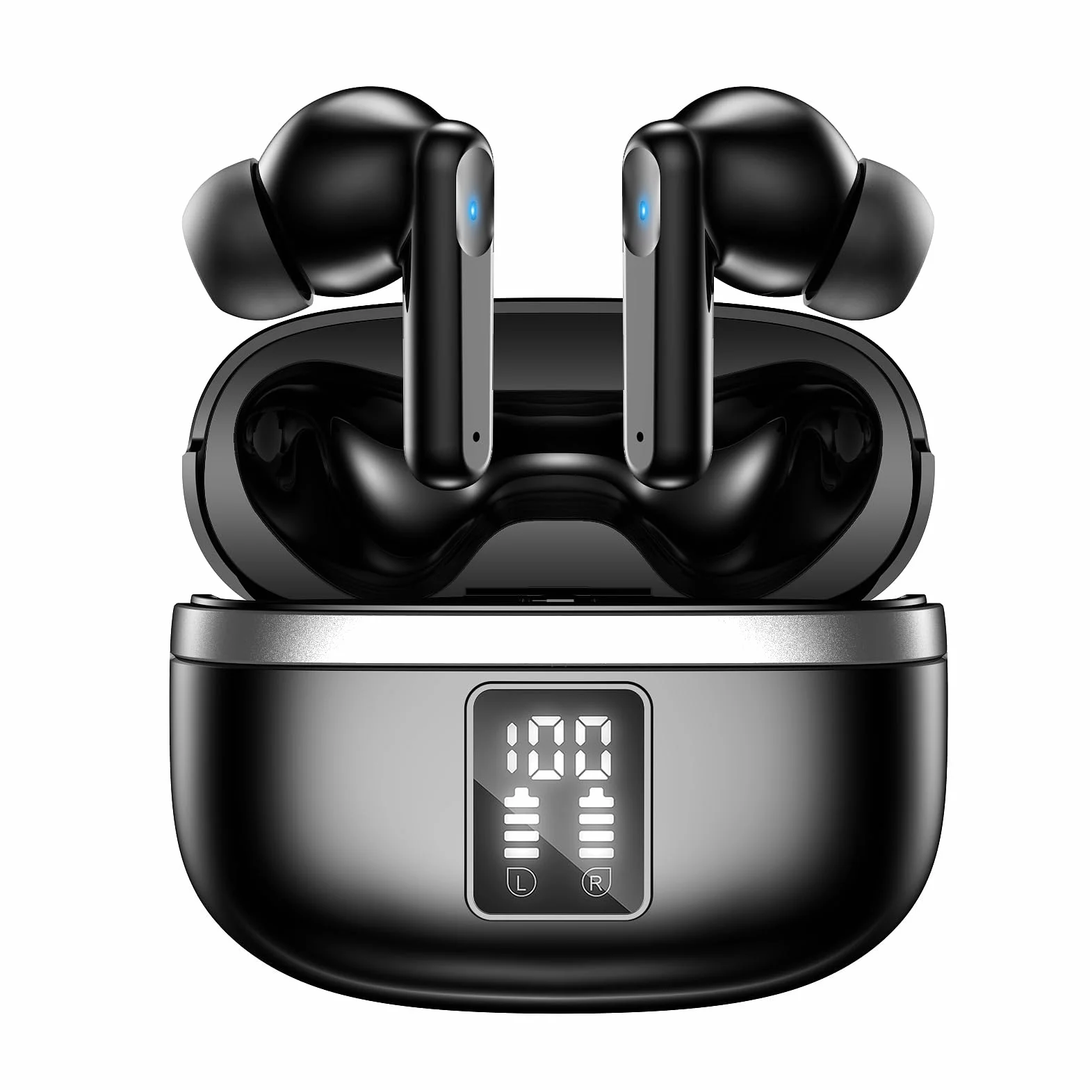 Auricolari Bluetooth 5.3 In Ear Stereo con 4 Microfono ENC, 60 Ore Cuffiette Wireless Cancellazione Rumore IP7 per iPhone e Androide