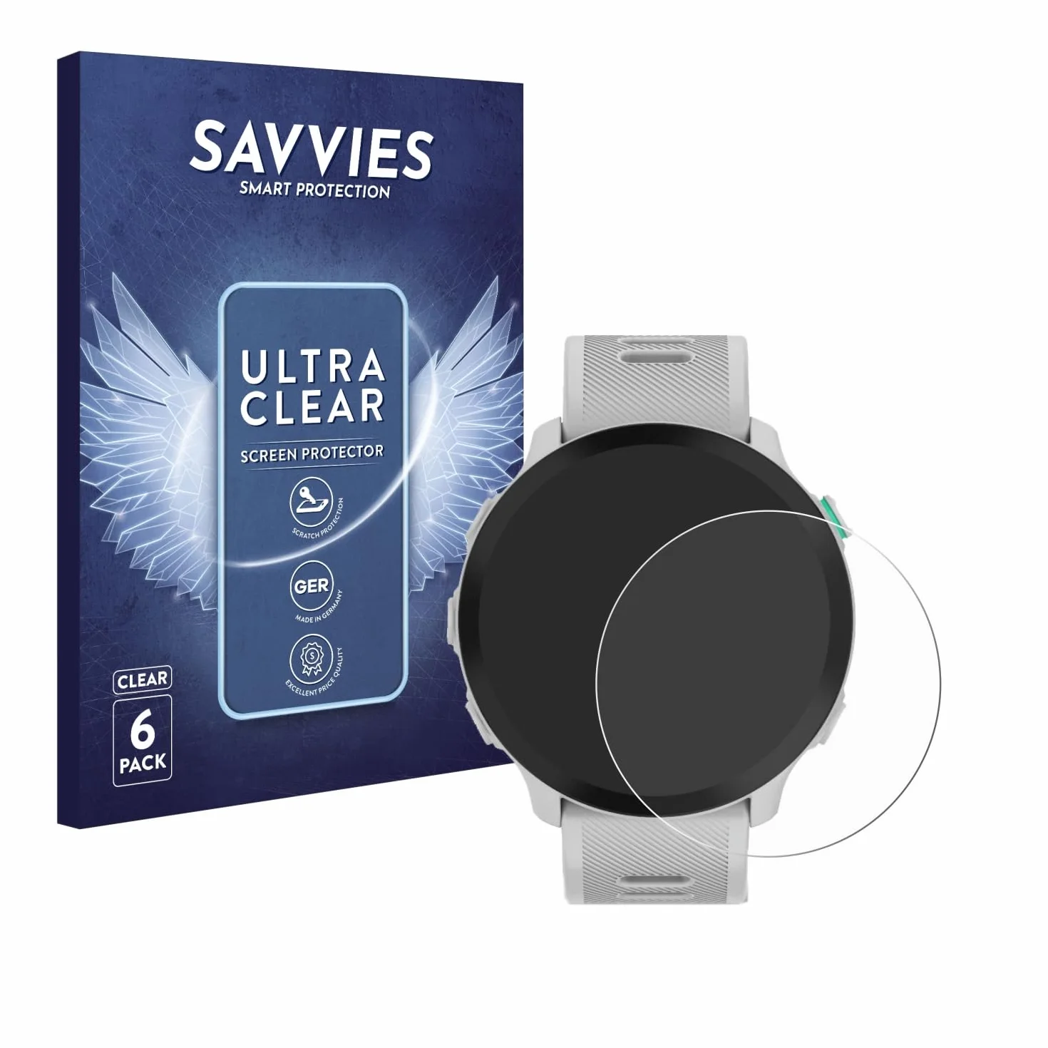Pellicola Protettiva per Garmin Forerunner 55, 6 Pezzi, Protezione Schermo Trasparente