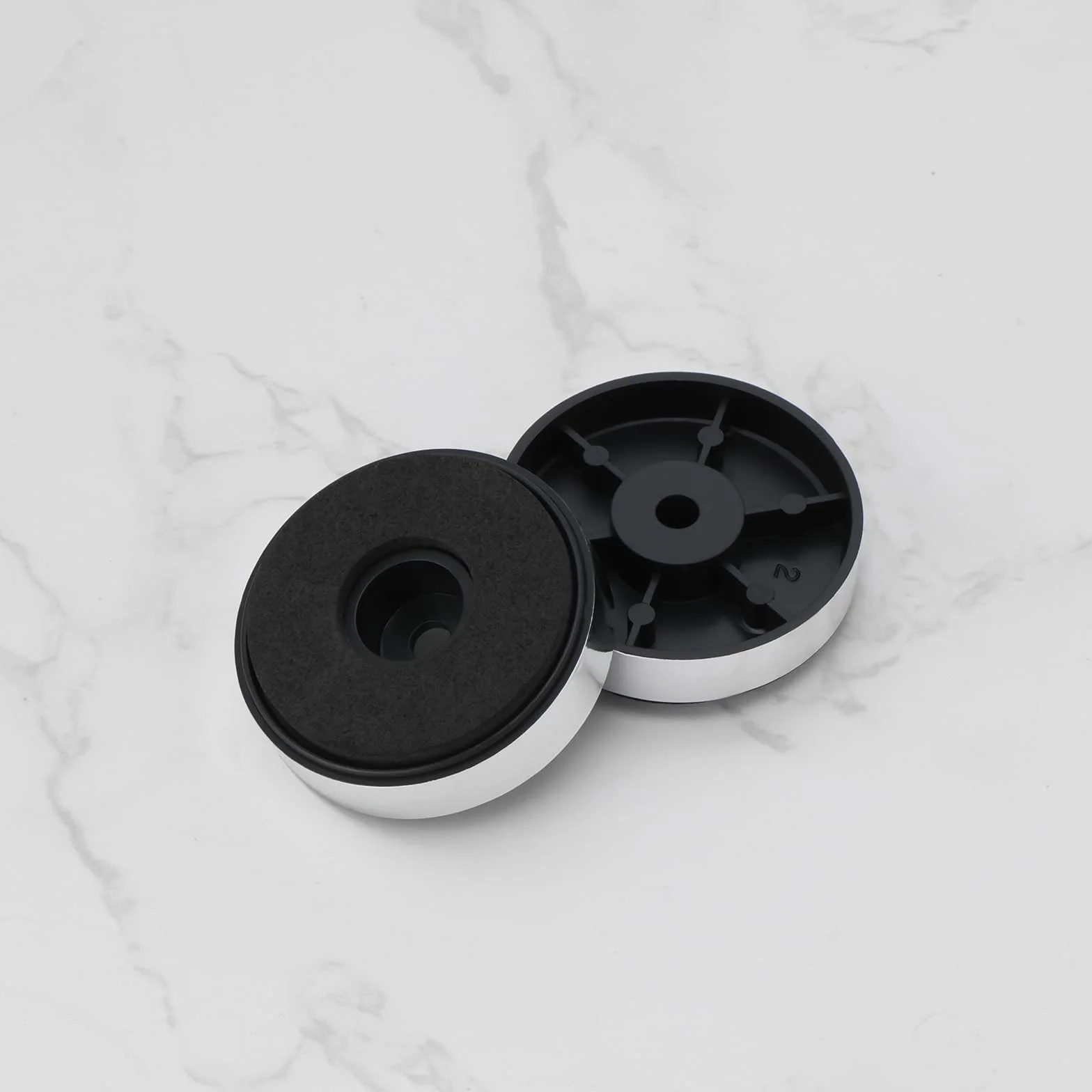 Piedini Di Isolamento Degli Altoparlanti 40x11mm Argento Smorzamento Audio Per Amplificatore CD