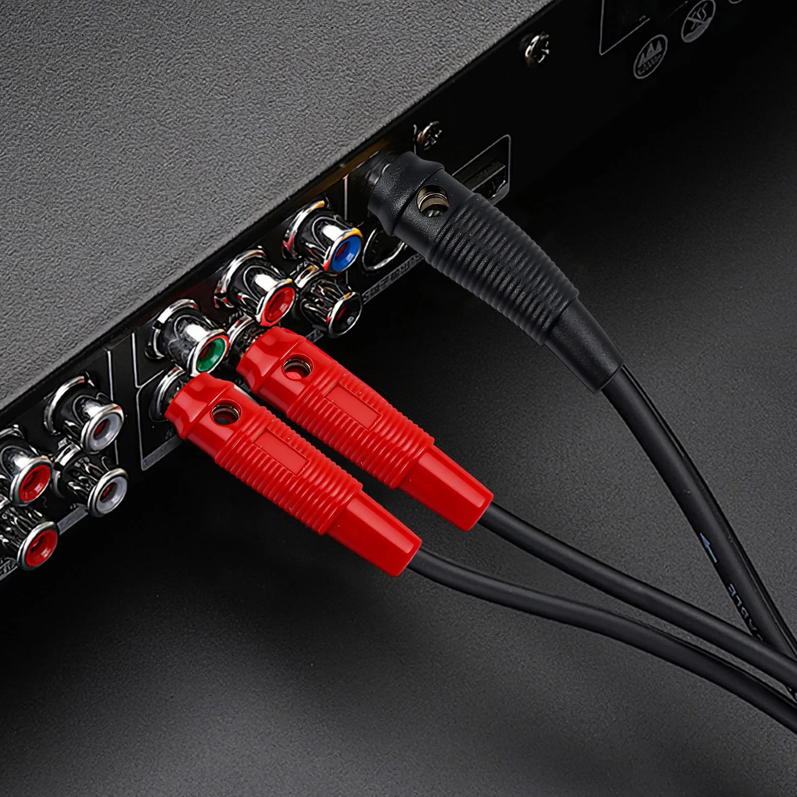 Spinotti Altoparlanti 16 Pezzi 4mm 20A Connettori Banana Rosso Nero HiFi AV-Receiver