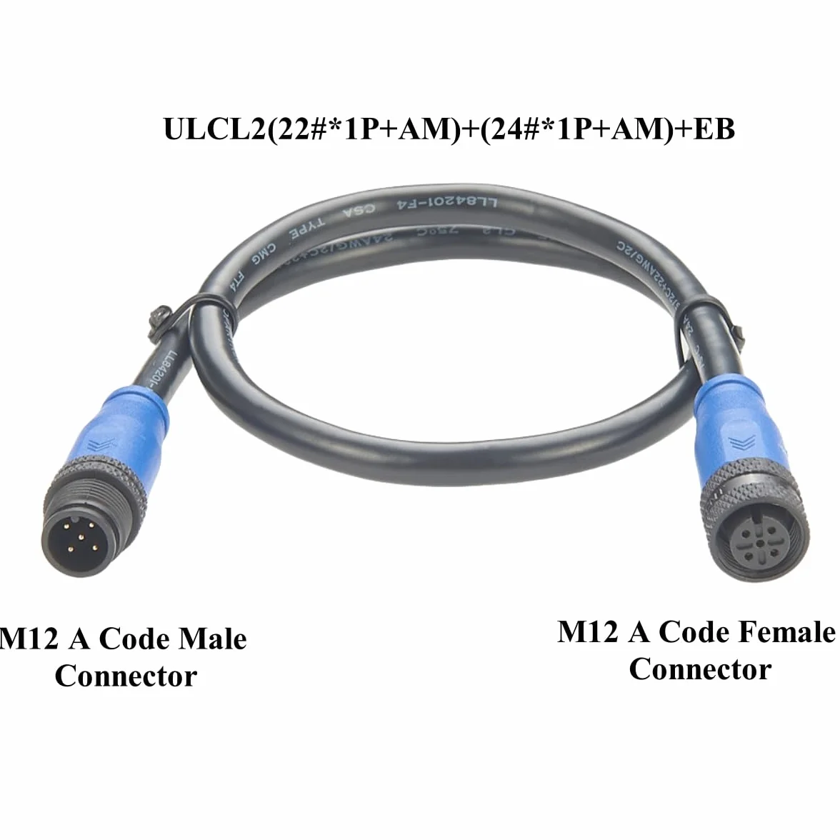 NMEA 2000 N2K Backbone Drop Cable IP67 M12 A Code 5 pin maschio a femmina cavo di prolunga 2 m per Garmin Lowrance Simrad B&G Navico