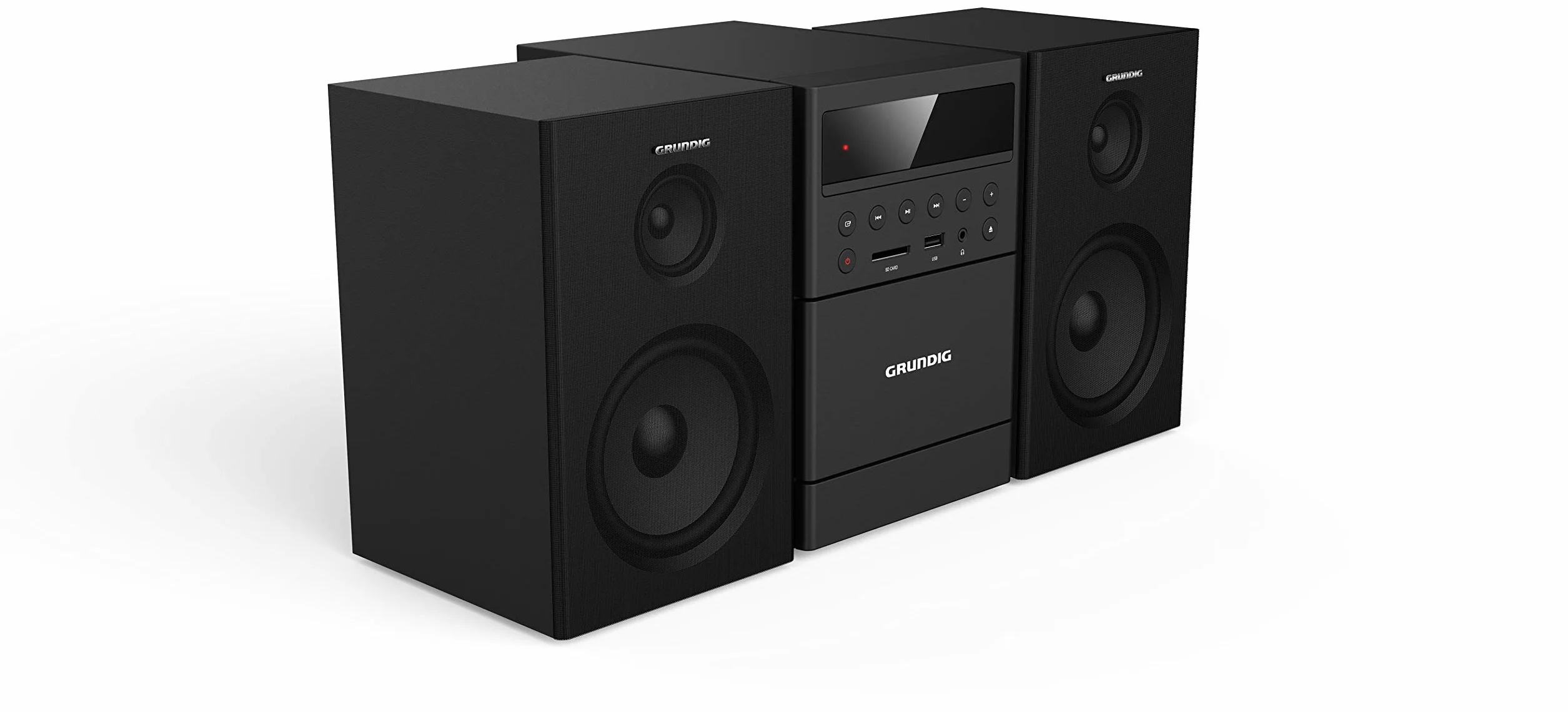 GRUNDIG Microsistema MS 300 Design Bluetooth MP3 USB Nero