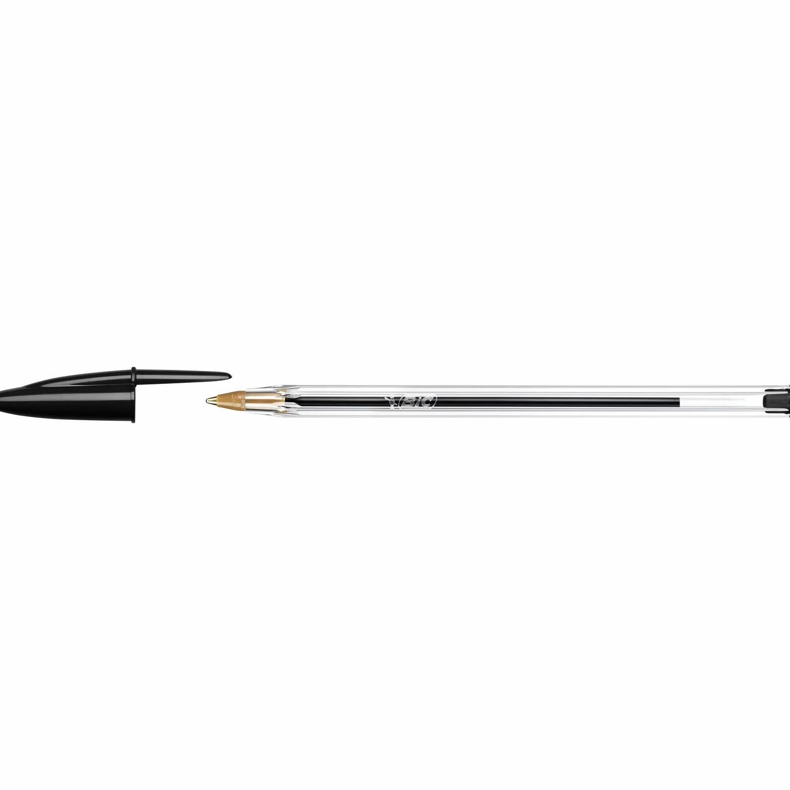 Bic Cristal Original Punta Media 1 mm Penne Colore Nero Confezione 100