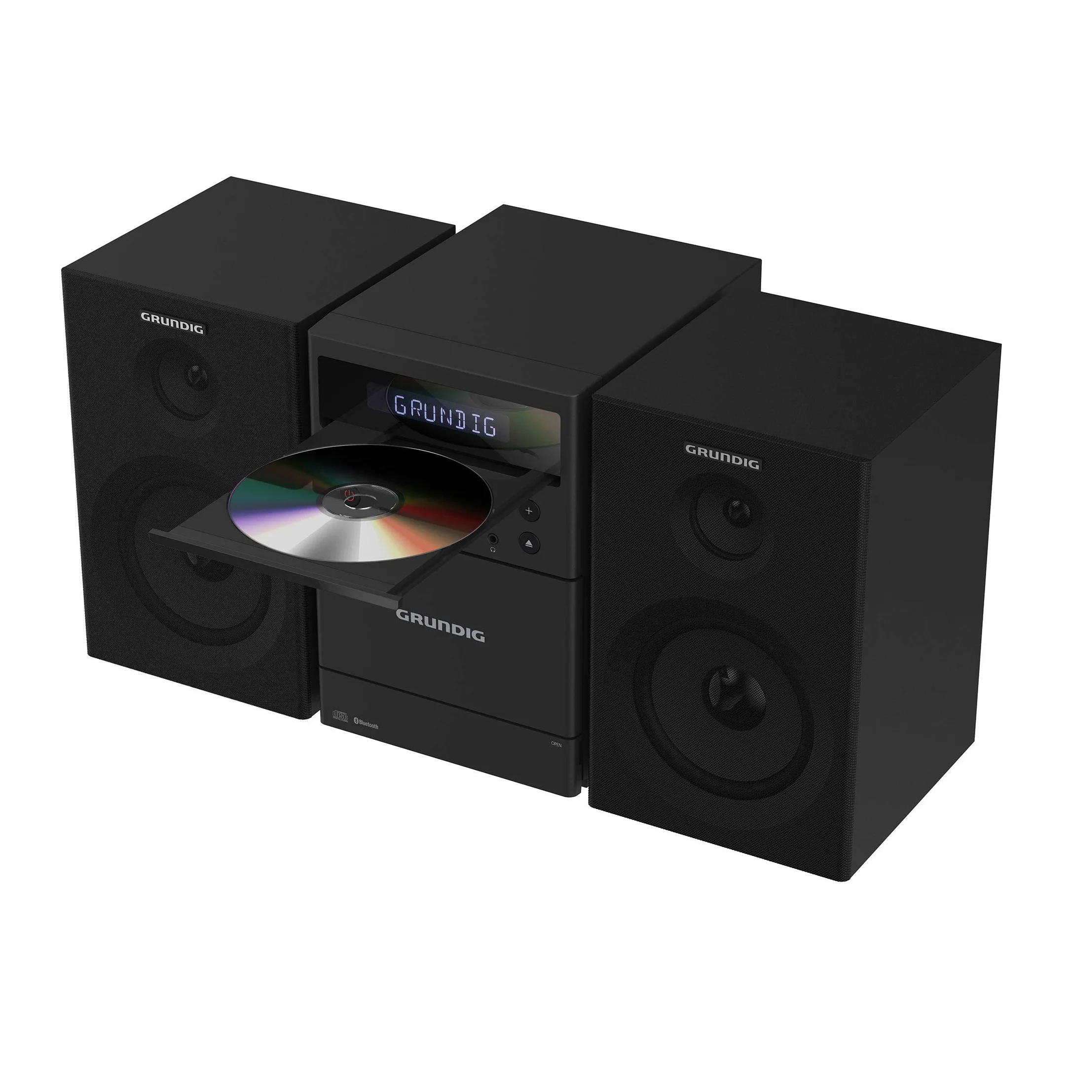 GRUNDIG Microsistema MS 300 Design Bluetooth MP3 USB Nero