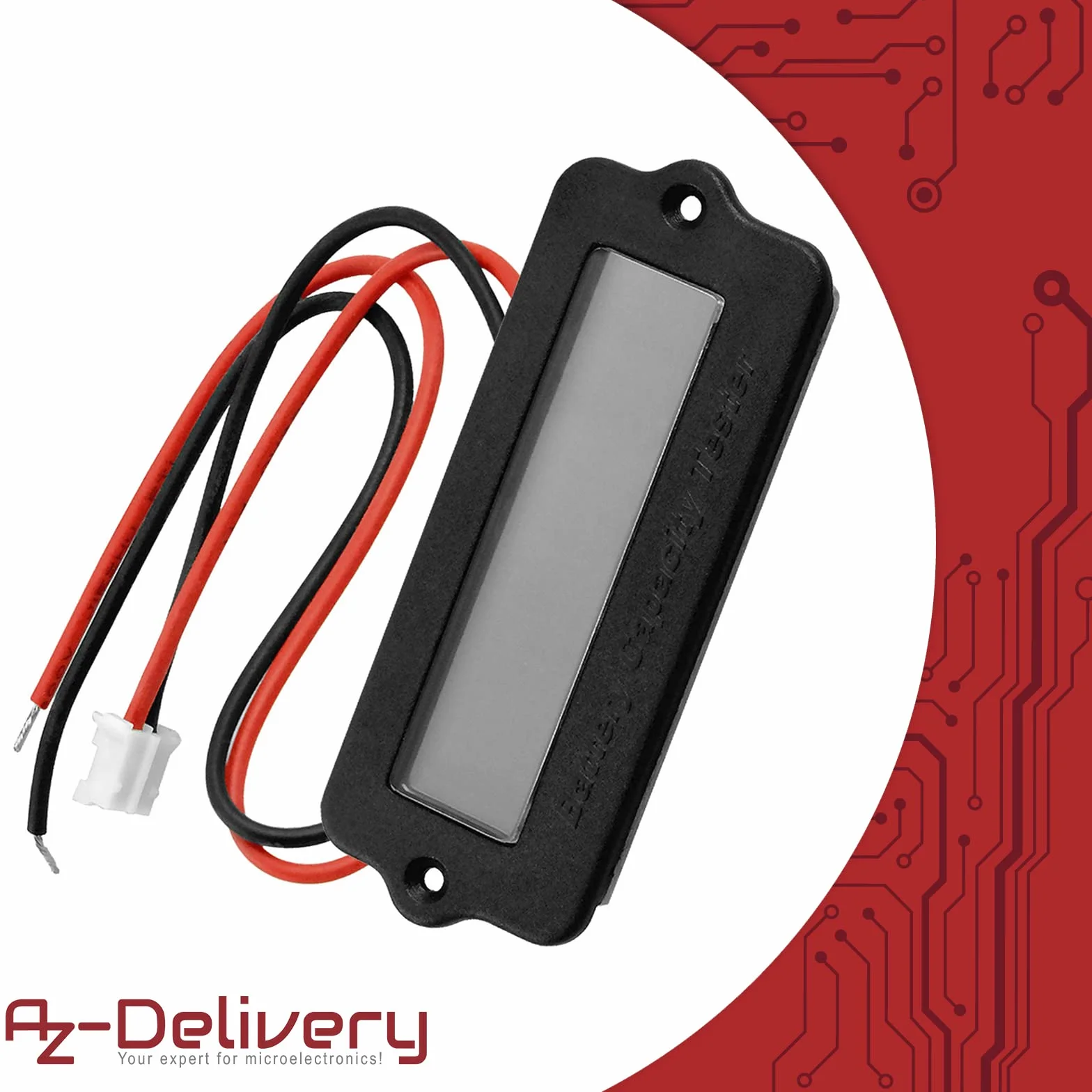 AZDelivery 3 x 12V LY6W indicatore capacità batteria con schermo LED verde retroilluminato