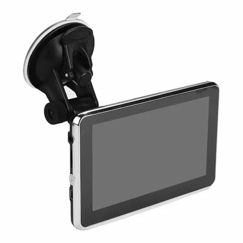 Navigatore GPS per Auto Touch Screen 5 Pollici DDR256M 8GB MP3 FM Mappa Europa Nero