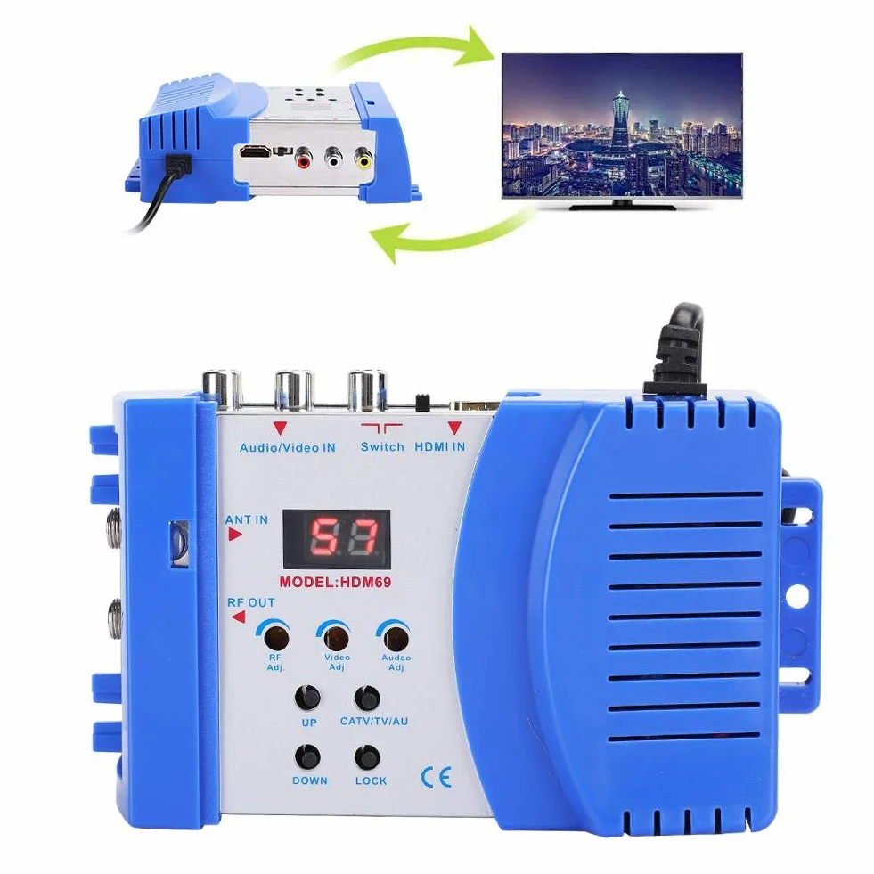Modulatore RF HDMI Convertitore AV TV VHF UHF Pal NTSC Digitale