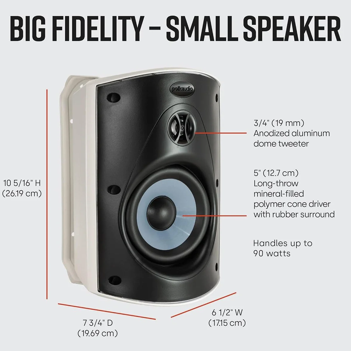 Polk Audio ATRIUM5 Diffusori da Esterno Bianco