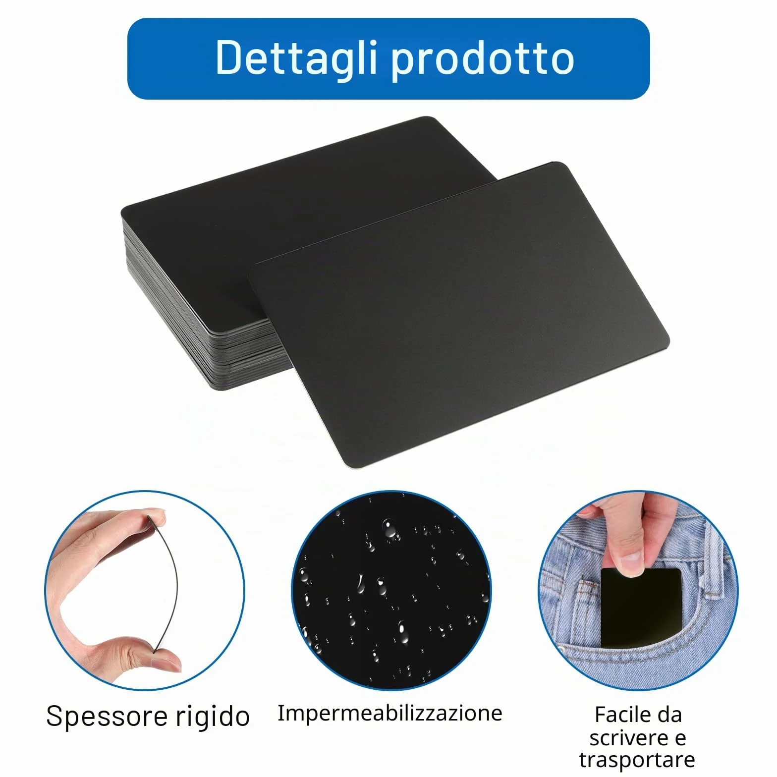 NFC NTAG 215 biglietti da visita riscrivibili in PVC 504 byte compatibili NFC