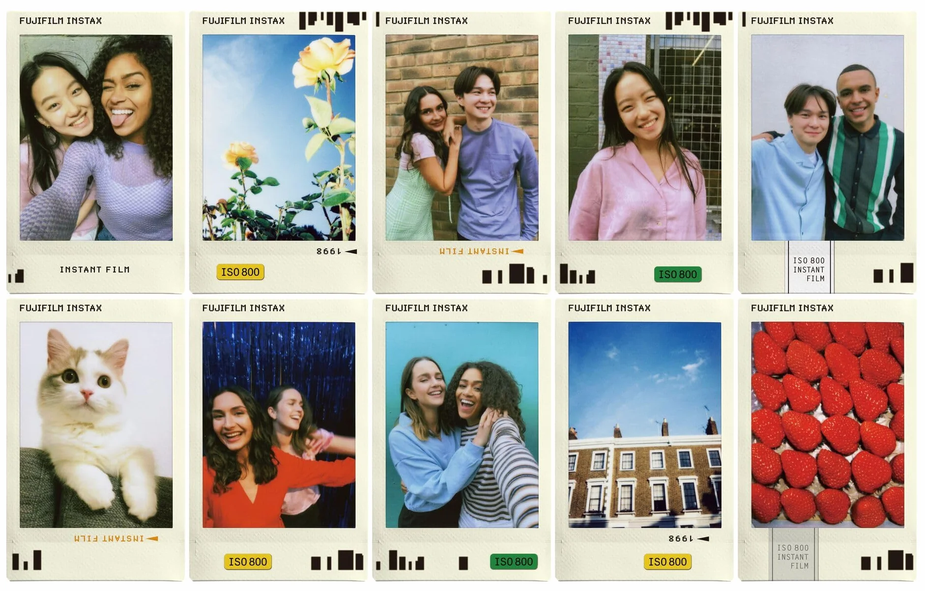 Fujifilm instax mini Film Pellicola Istantanea 46x62 mm 10 shot Photo Slide Border