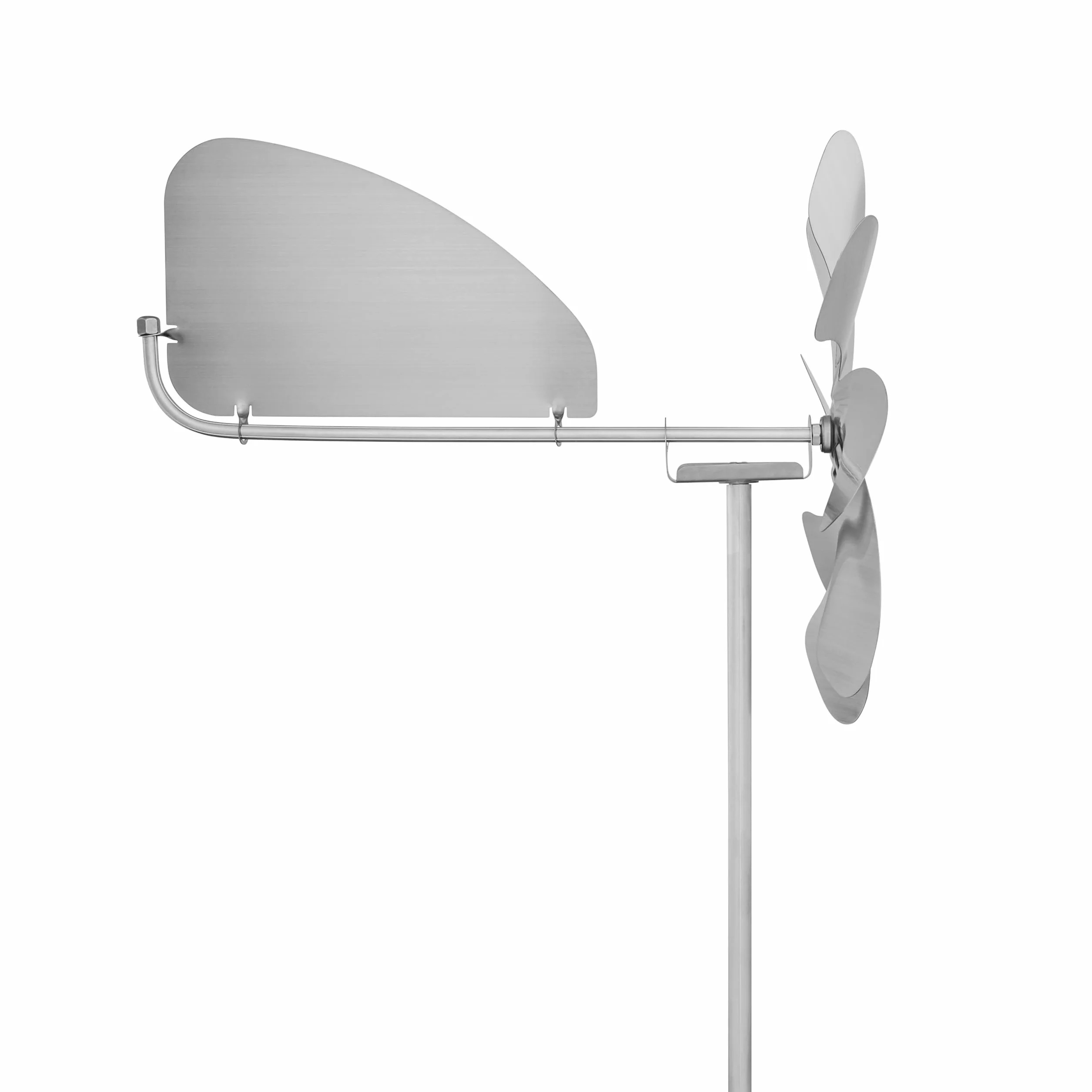 Skarat Speedy28 Plus - Mulino a vento in acciaio inox (diametro del rotore di 28 cm), cuscinetti a sfera, con banderuola (girevole a 360°), prodotto in Germania