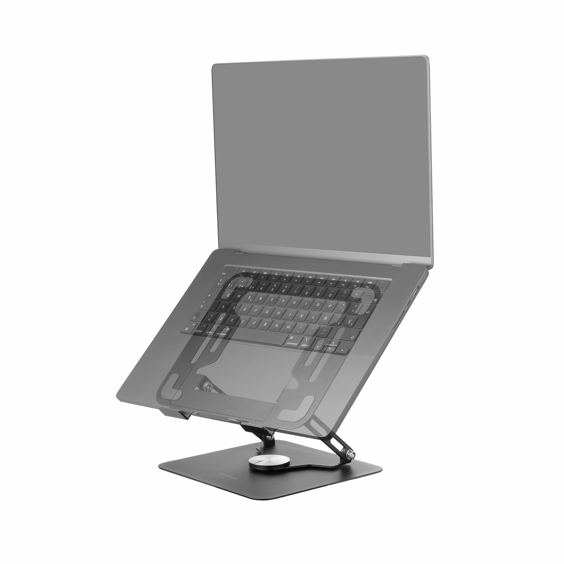 MARSGAMING MA-RSN Supporto per Laptop e Tablet 17" Regolazione Altezza Inclinazione Rotazione 360º Stand Acciaio Nero