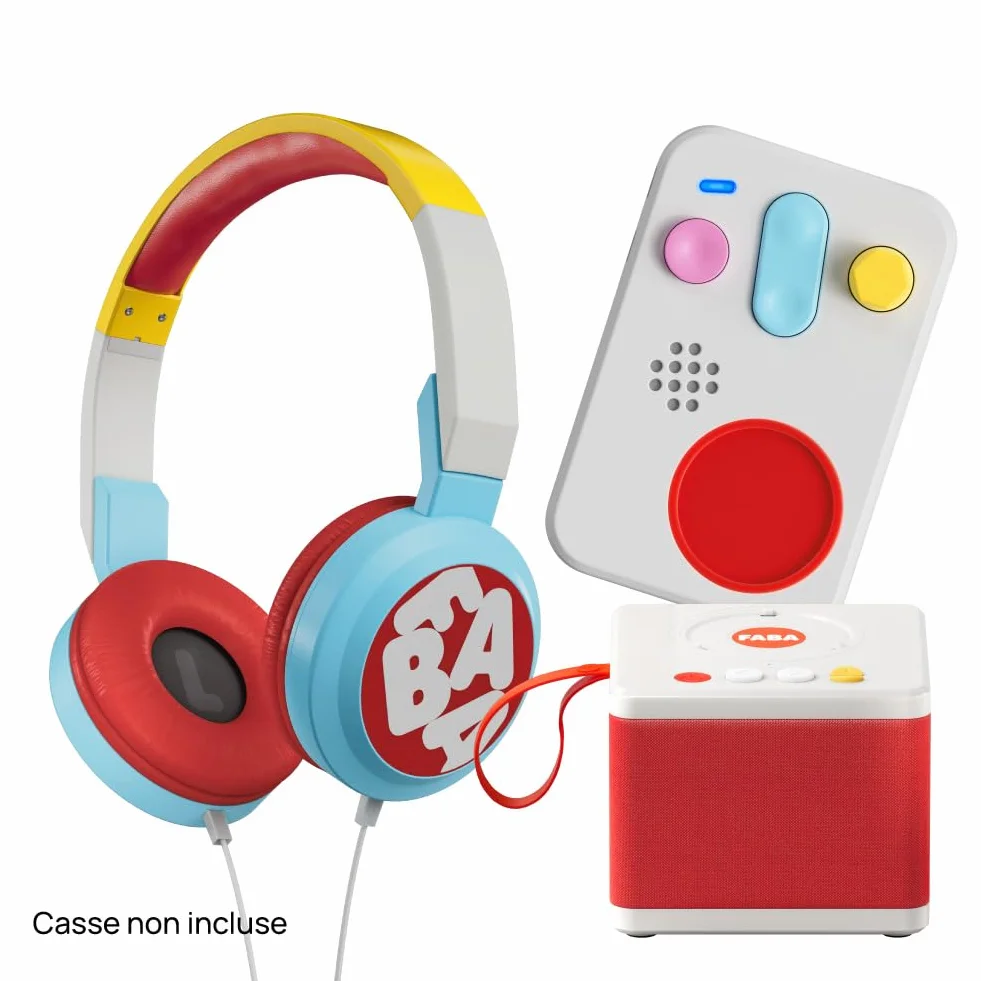 FABA Dudun Cuffie con cavo regolabili pieghevoli per bambini 85dB limitazione suono