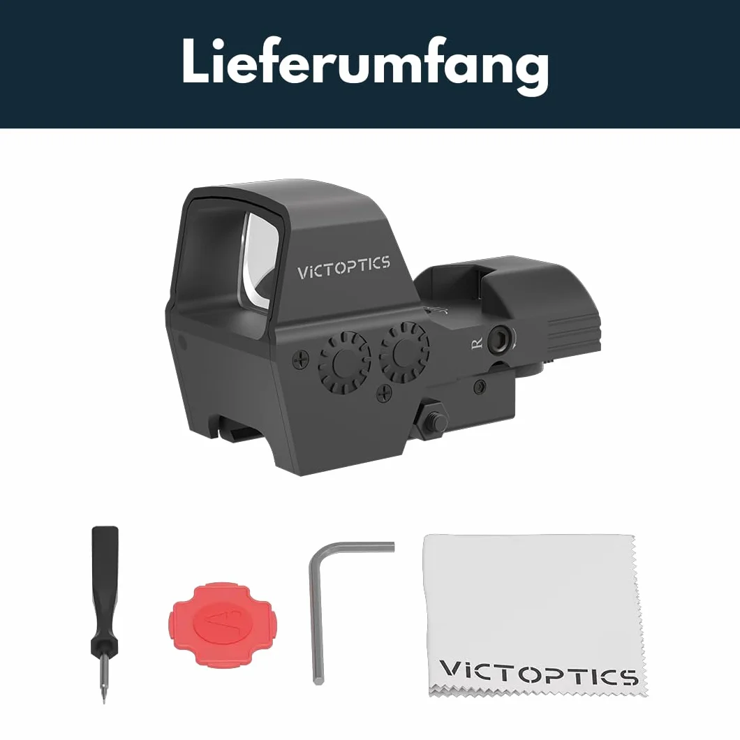 Victoptics RDSL36 Omega SRD 1x23x33 Four-Reticle Rotpunkt Visiera Red Dot