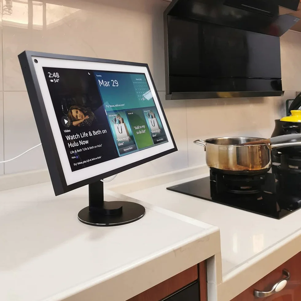 ATOPHK Echo Show 15 Stand girevole e inclinabile in alluminio