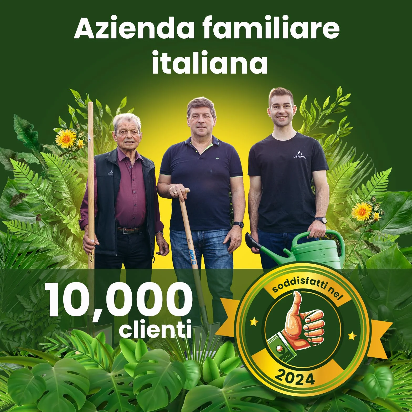 LERAVA® Diserbante Totale Potente (2x500 ml) - Glifosato erbicida contro erbacce