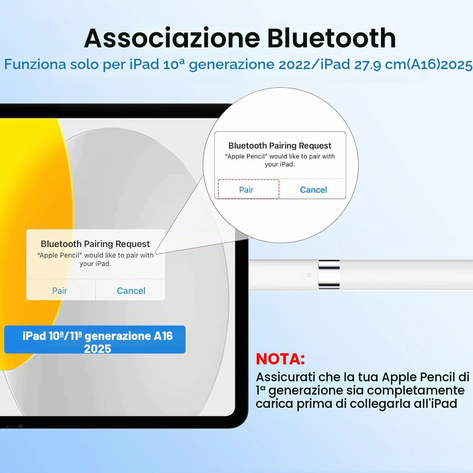 Set Accessori Compatibile Apple Pencil 1a Generazione Tappo Magnetico Adattatore Ricarica Punte Bianco