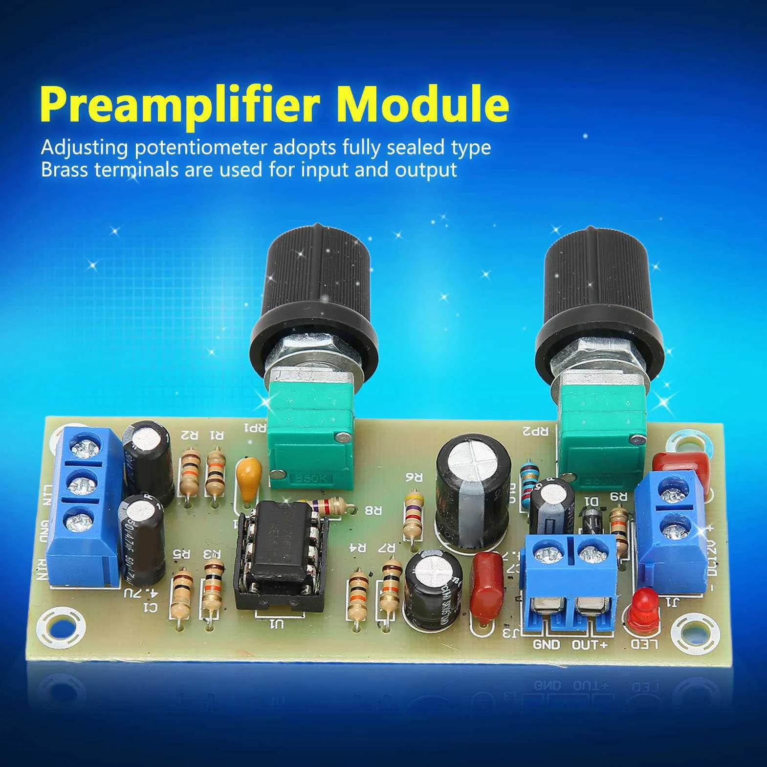 Scheda Preamplificatore Subwoofer Modulo Filtro Passa Basso per Sistemi Audio