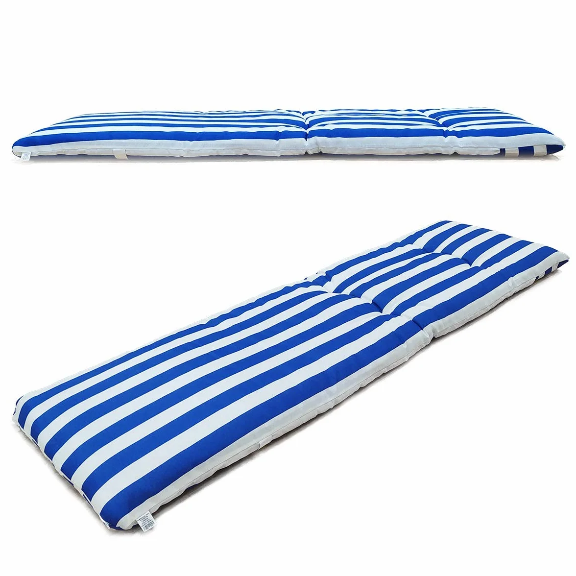 Cuscino per sdraio, Materassino per sdraio misure 180 x 55 x 8 cm Blu