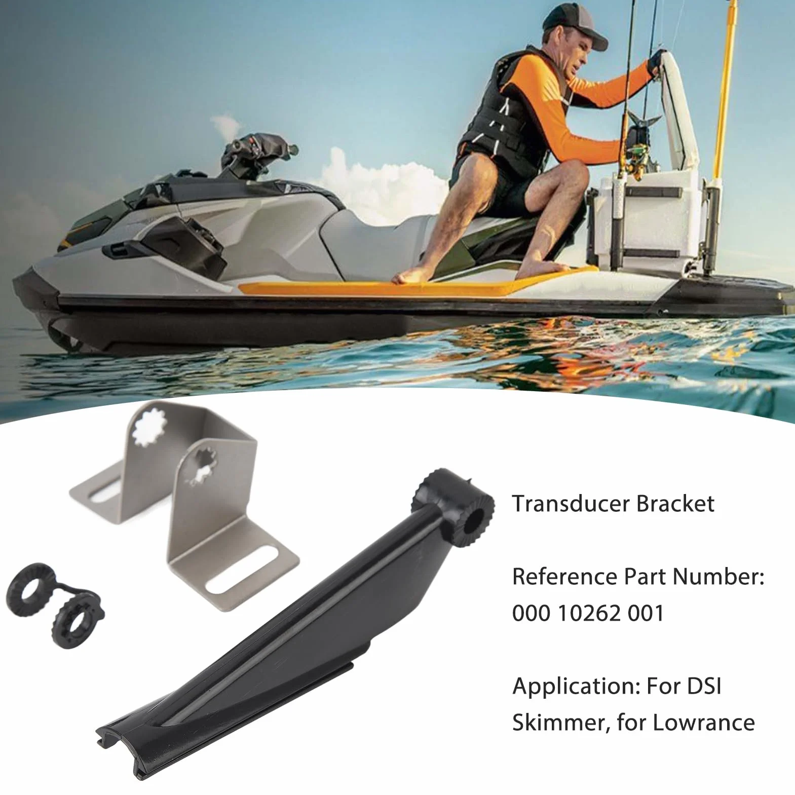Staffa per Trasduttore Lowrance per Skimmer DSI, Supporto Sostitutivo Resistente