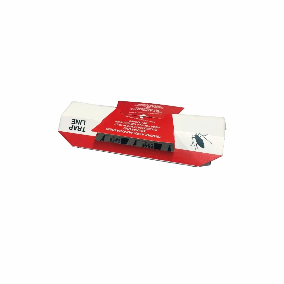 TRAP LINE - CARTONCINO COLLANTE CON ATTRATTIVO ALIMENTARE E FEROMONE PER IL MONITORAGGIO E LA CATTURA DI BLATTE ED ALTRI INSETTI STRISCIANTI. CONFEZIONE DA 25.