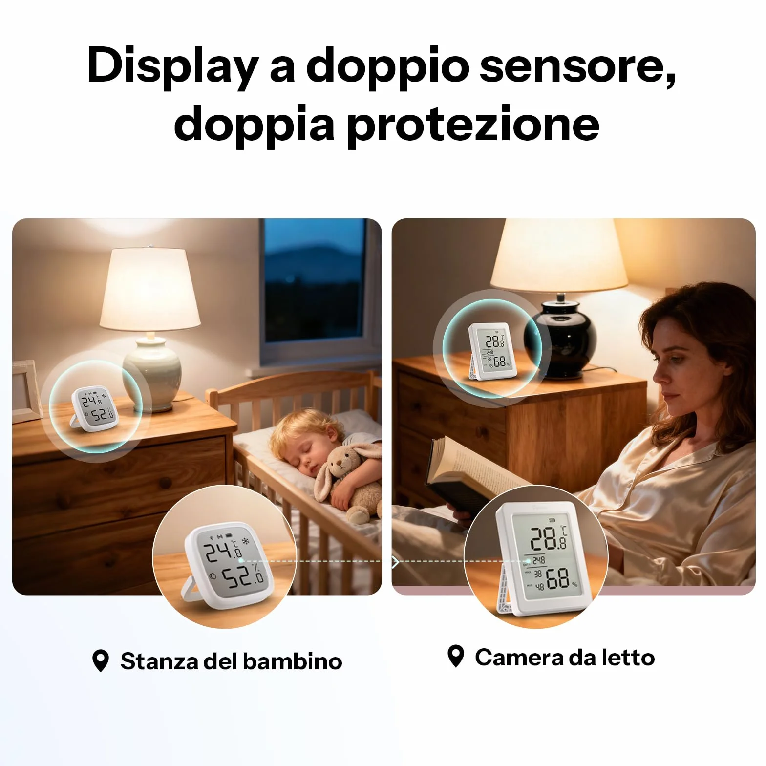 SONOFF SNZB-02DR2 AirGuard TH Czujnik Zigbee Temperatura Wilgotność LCD 3,6" Monitorowanie Aplikacja