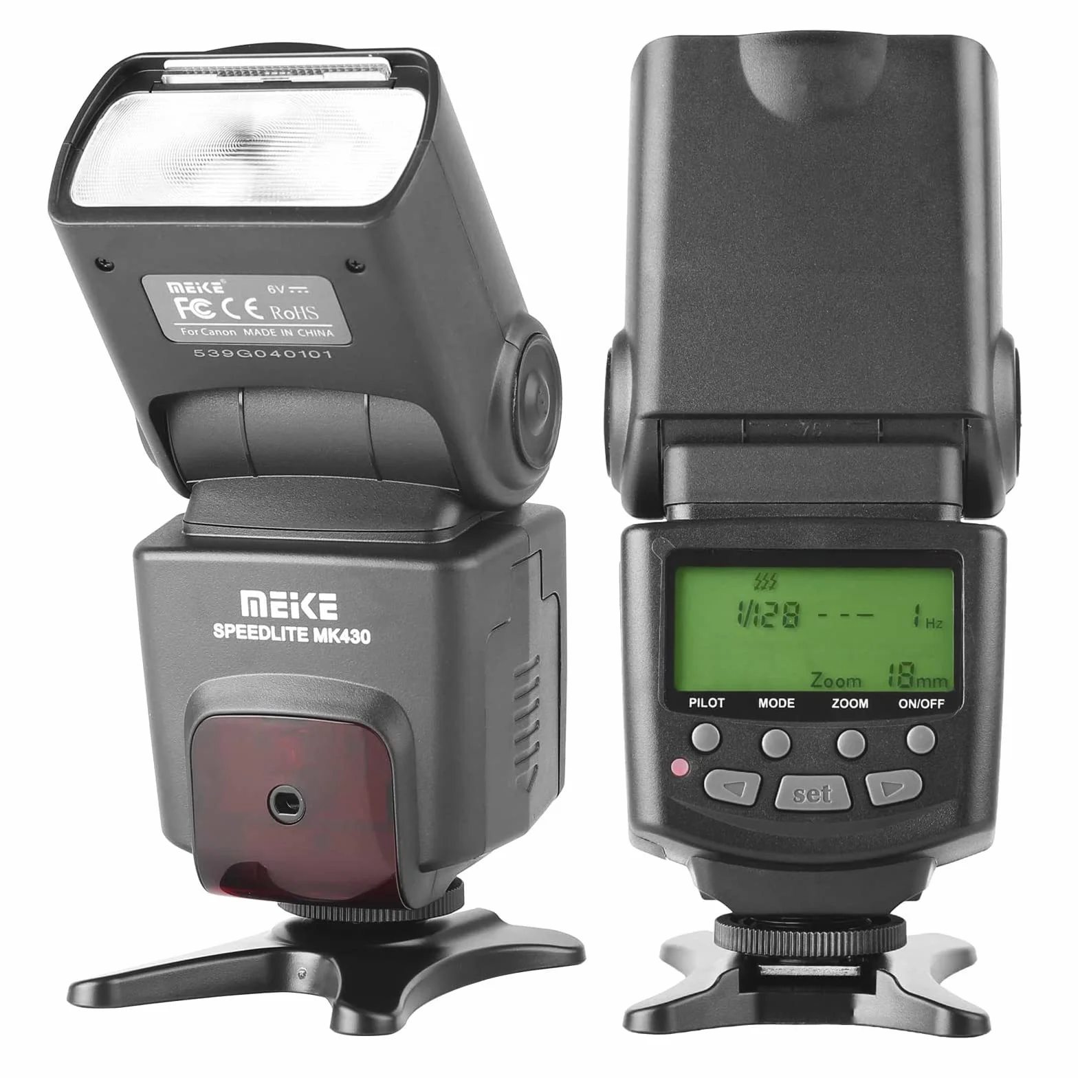 Meike MK430 E-TTL LCD Display Speedlite Shoe Mount Flash for Canon EOS DSLR Cameras